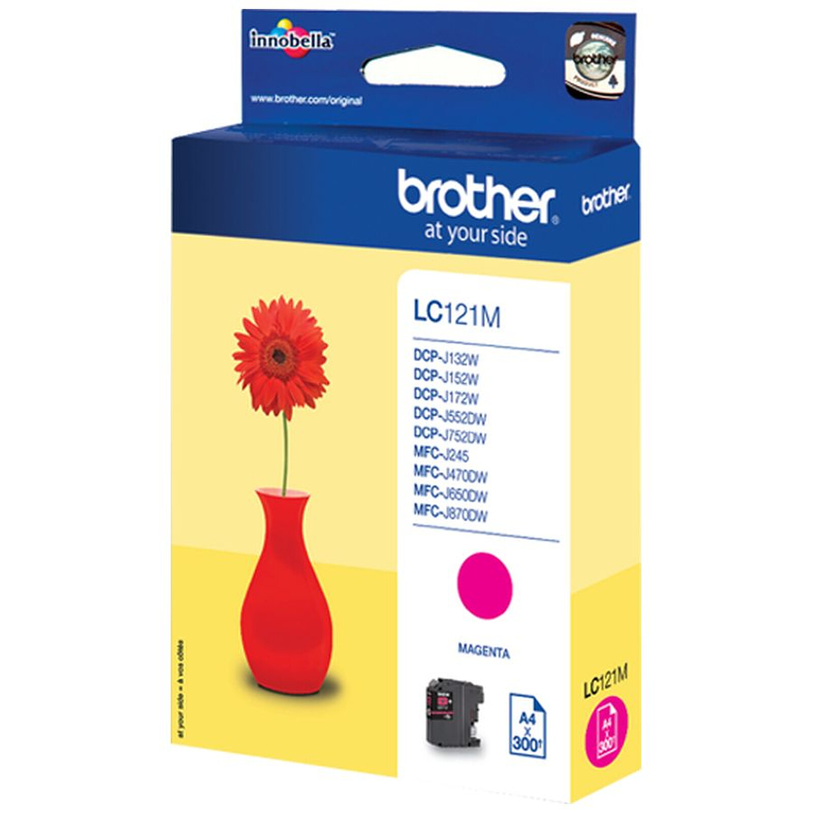 Cartouche d'encre Brother LC121 - Magenta - Autre vue