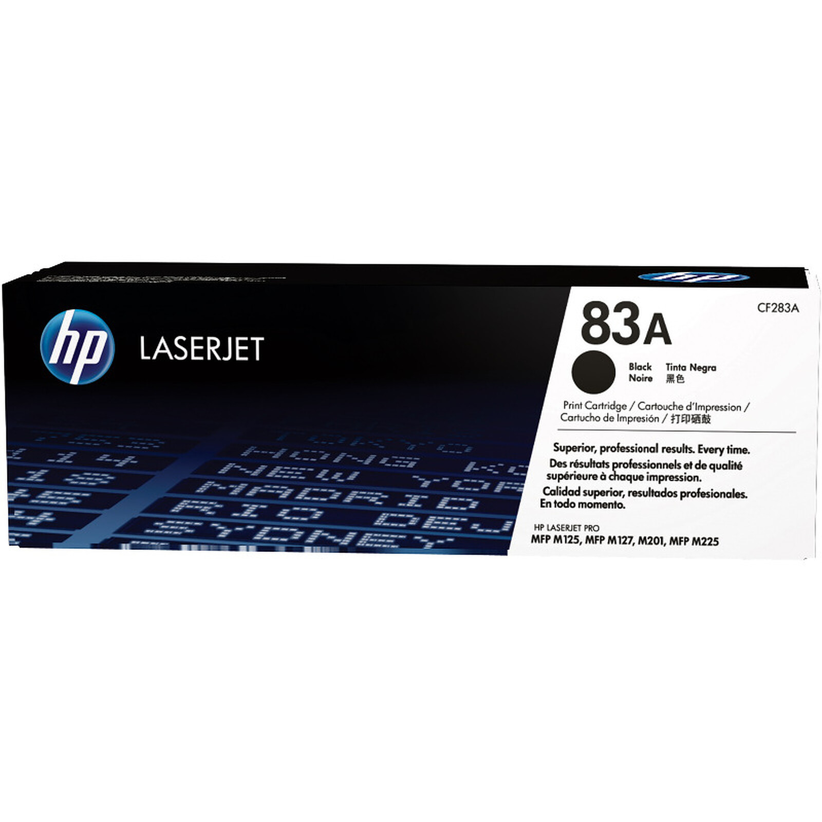 Toner HP 83A (CF283A) -  Noir - Autre vue
