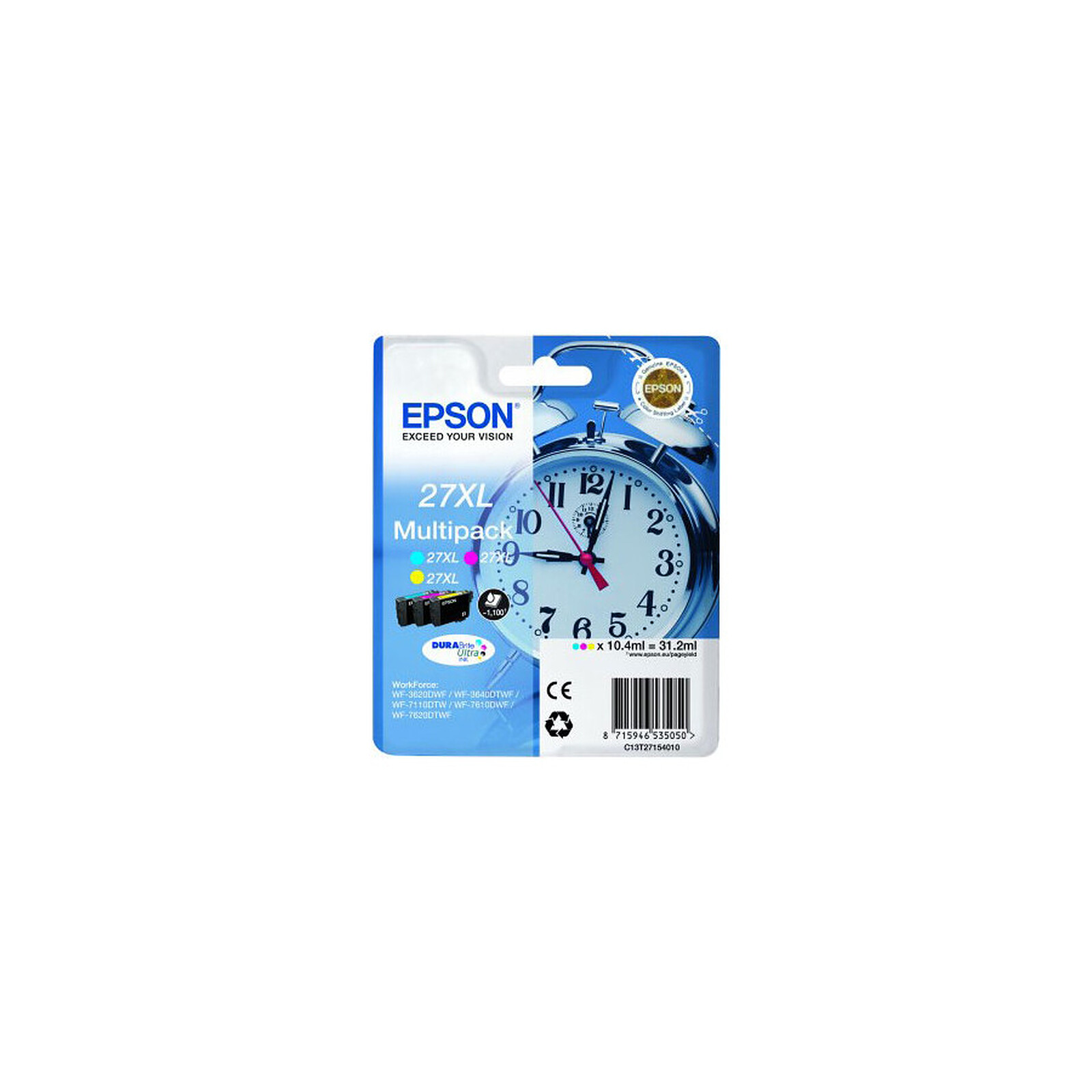 Cartouche d'encre Epson 27XL Multipack - C13T27154012 - Autre vue