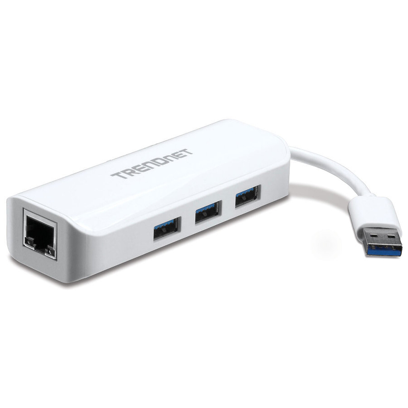 Carte réseau TrendNet TU3-ETGH3 - Adaptateur USB 3.0 vers Gigabit + Hub - Autre vue