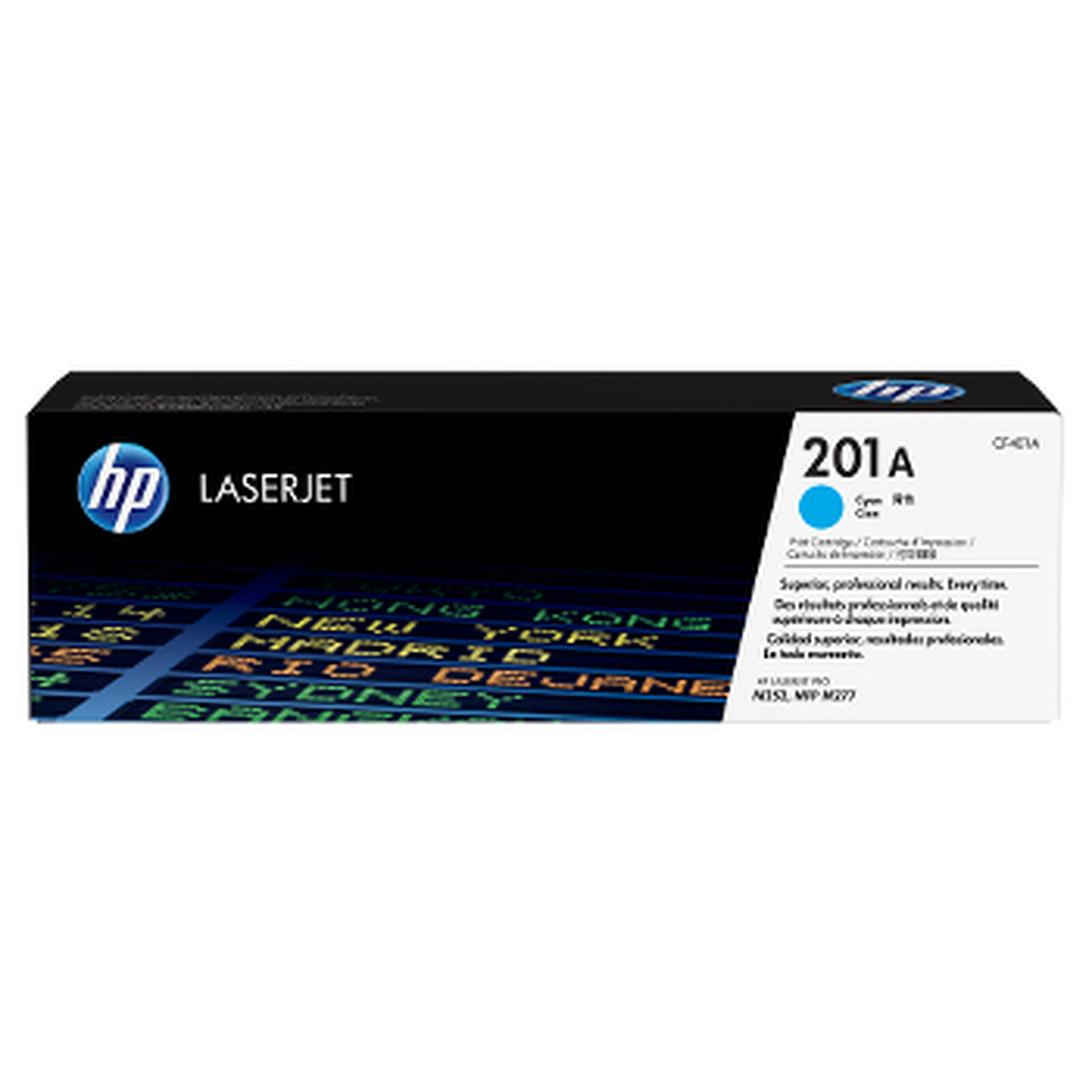 Toner HP 201A (CF401A) - Cyan - Autre vue