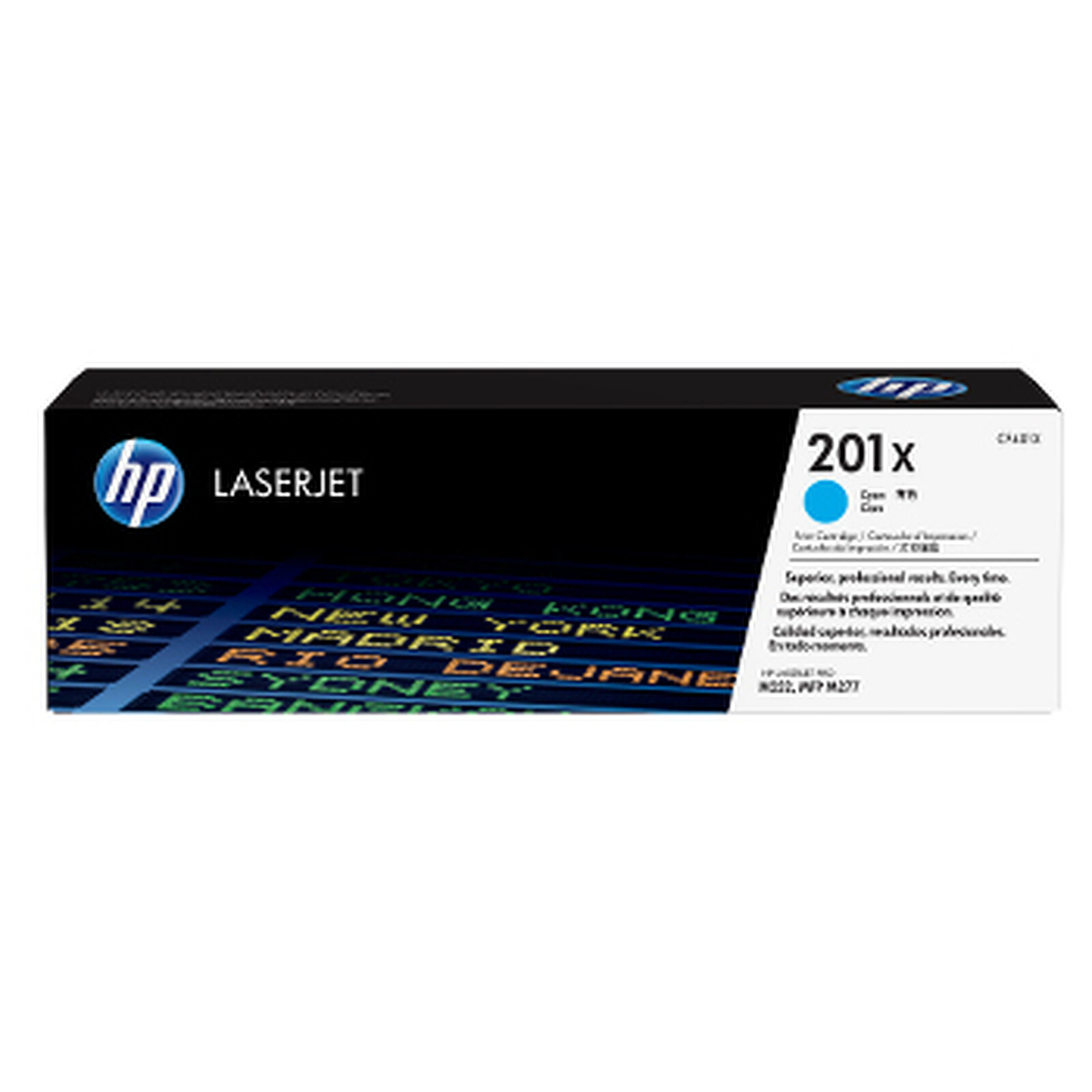 Toner HP 201X (CF401X) - Cyan - Autre vue