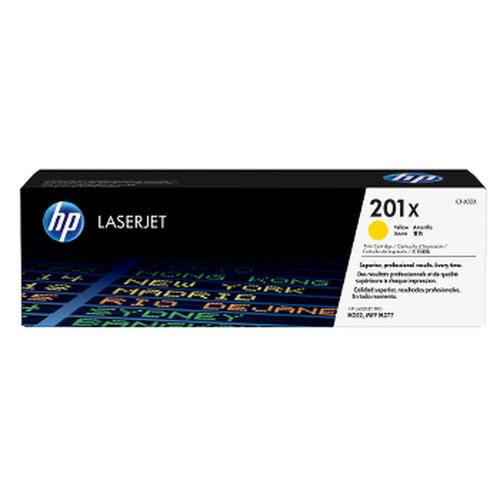 Toner HP 201X (CF402X) - Jaune - Autre vue