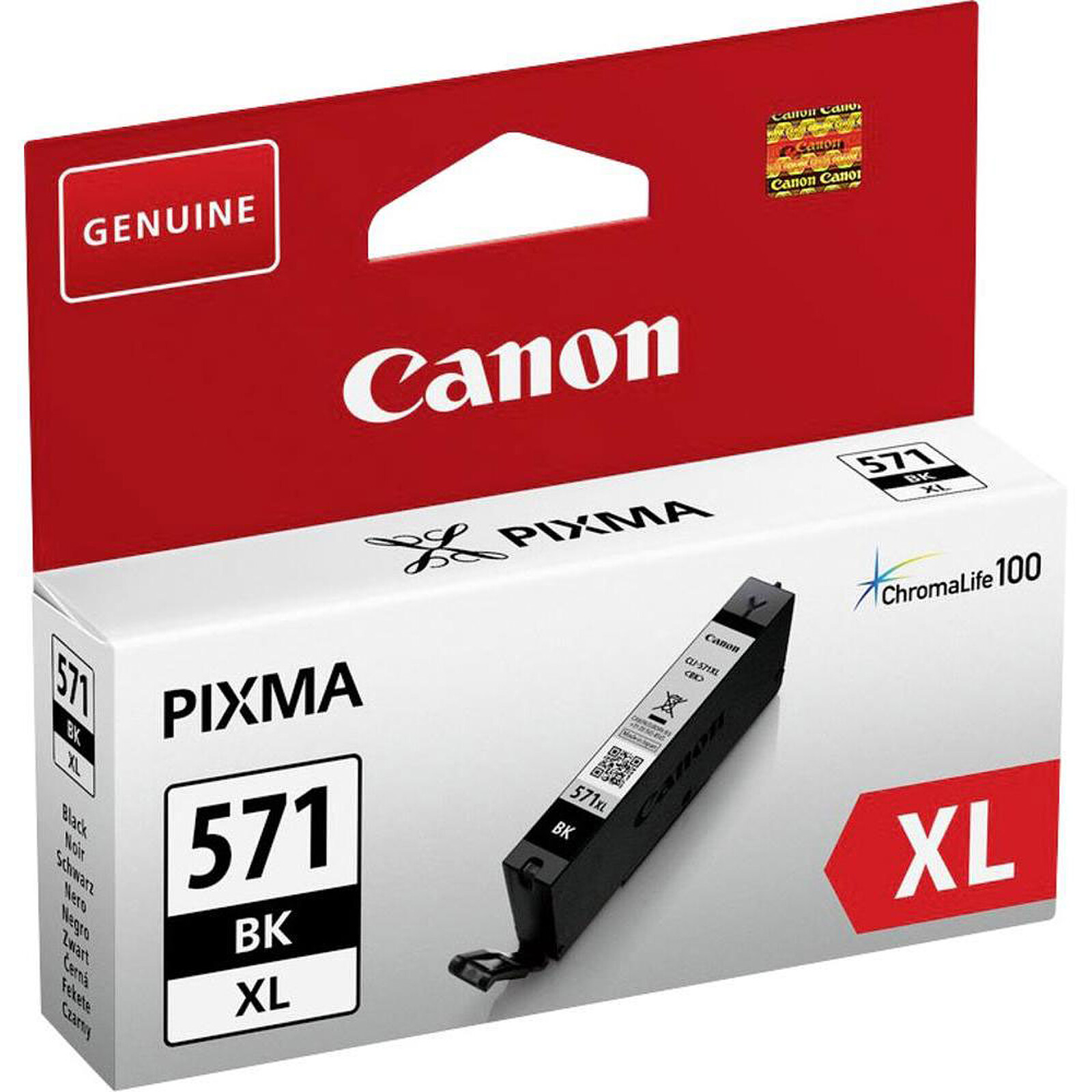 Cartouche d'encre Canon CLI-571 Noir XL - Autre vue