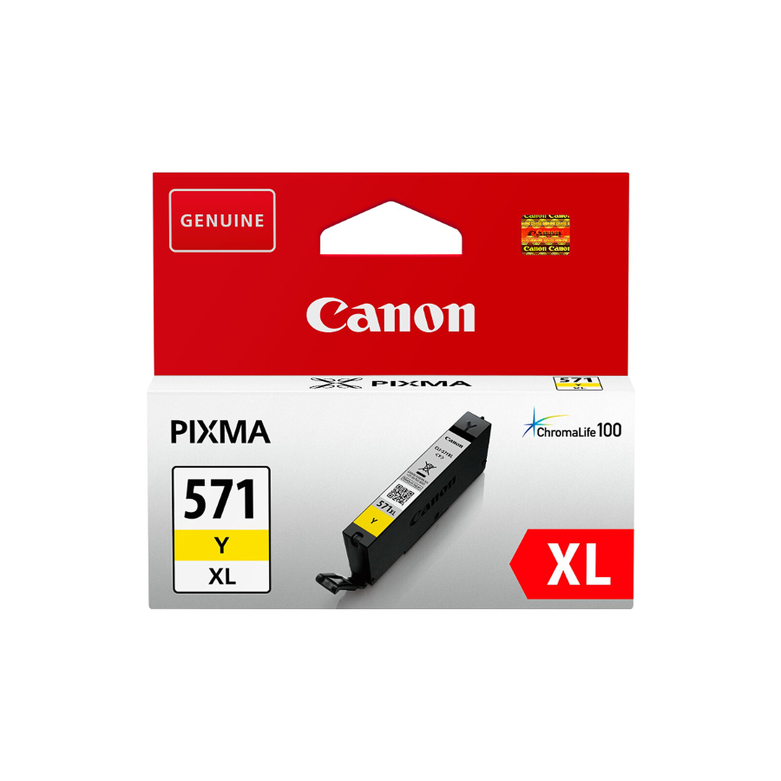 Cartouche d'encre Canon CLI-571 Jaune XL - Autre vue
