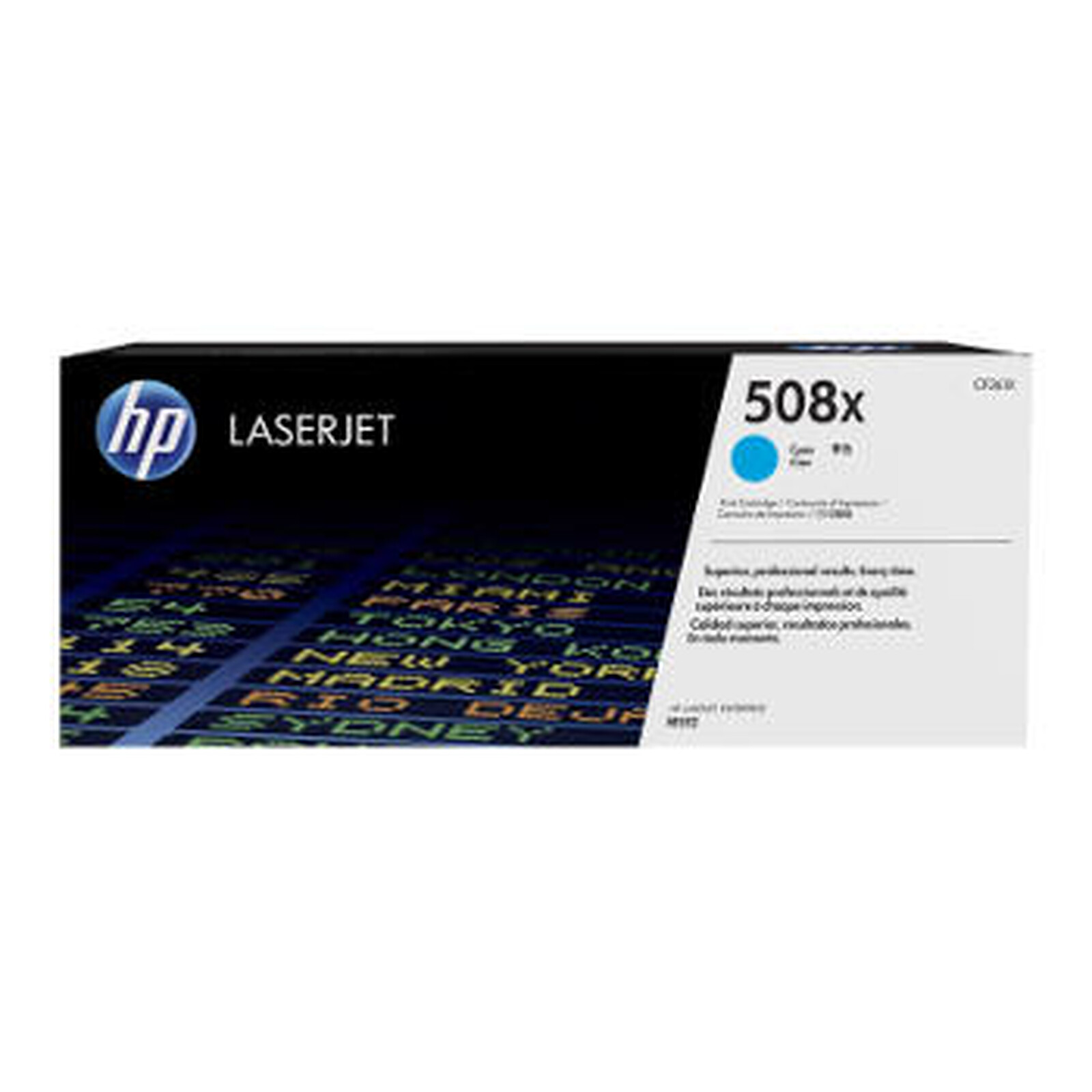 Toner HP 508X (CF361X) - Cyan Haute Capacité - Autre vue