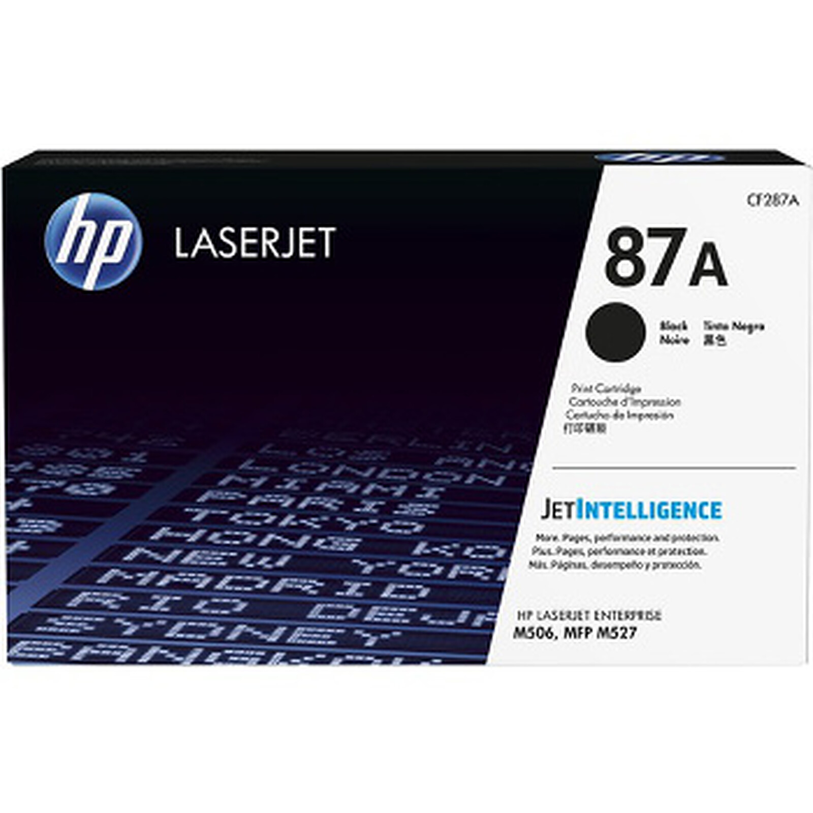 Toner HP 87A (CF287A) - Noir - Autre vue