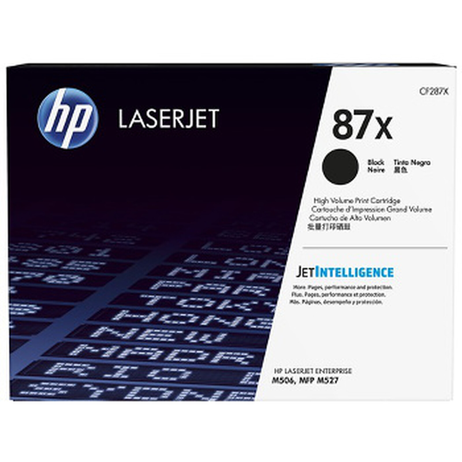 Toner HP 87X (CF287X) - Noir Haute capacité - Autre vue