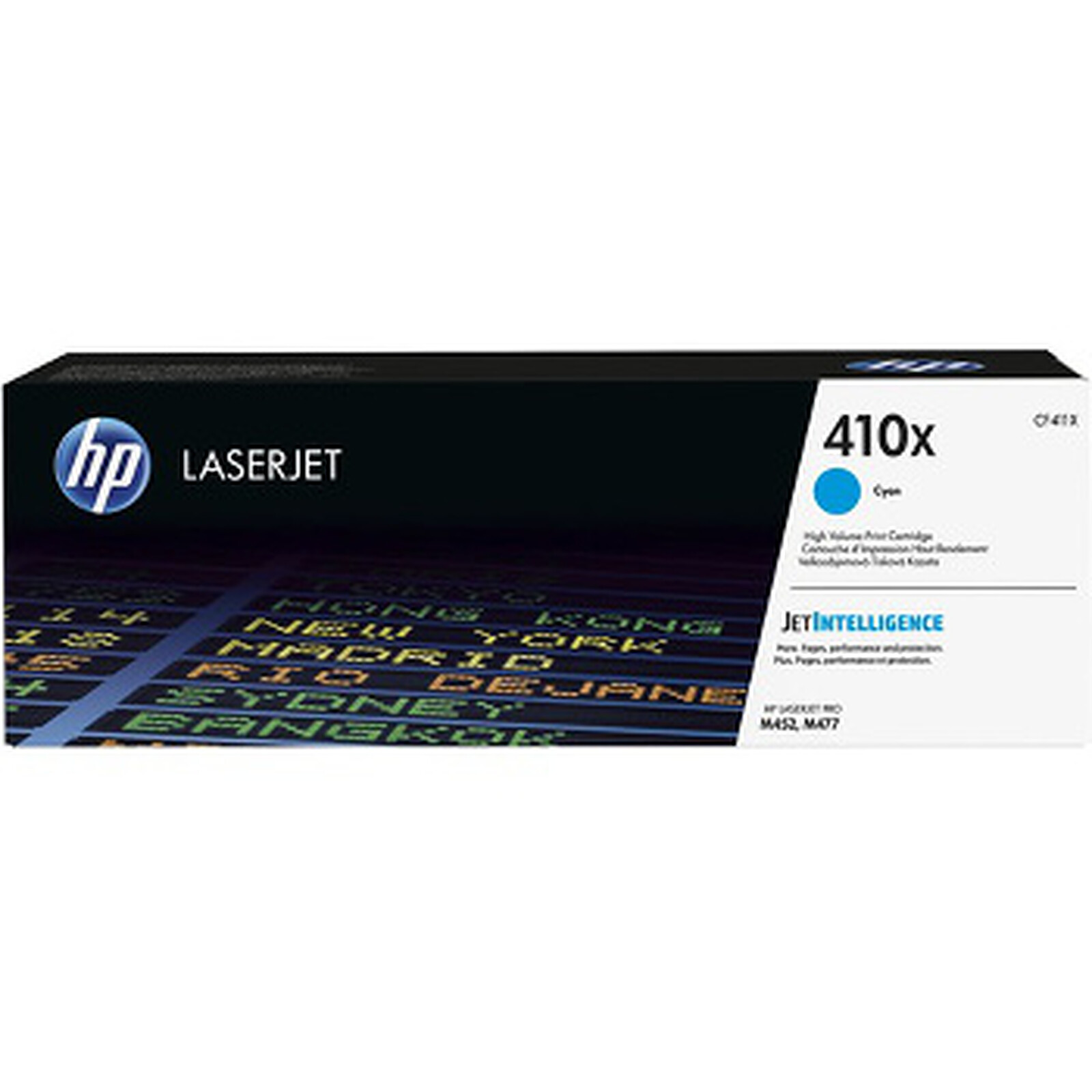 Toner HP 410X (CF411X) -  Cyan Haute capacité - Autre vue