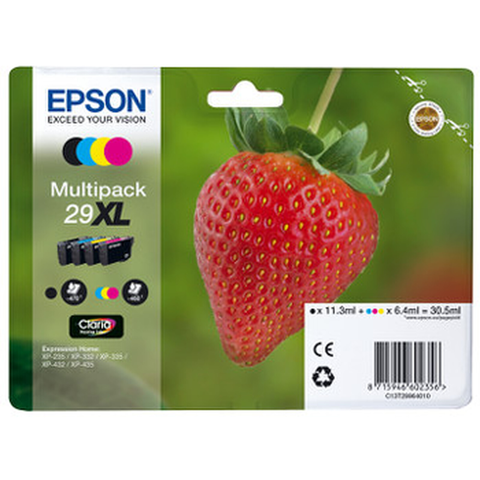 Cartouche d'encre Epson Multipack Fraise XL C/M/J/N - C13T29964012 - Autre vue
