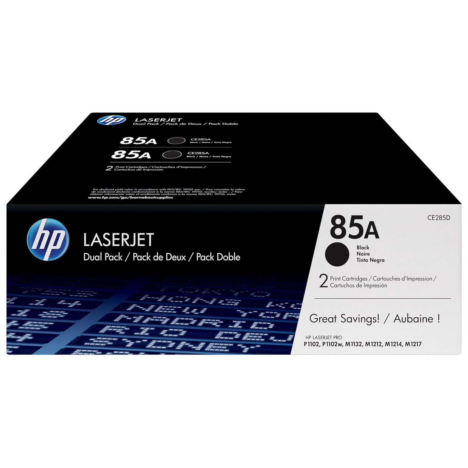 Toner HP 85A (CE285AD) - Noir Pack Duo - Autre vue