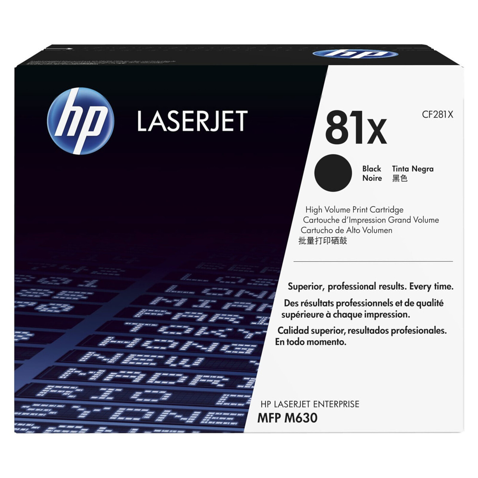 Toner HP 81X (CF281X) - Noir - Autre vue
