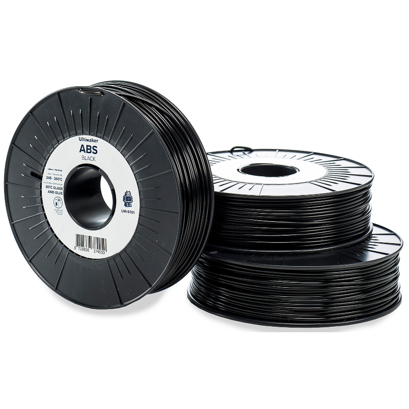 Filament 3D Ultimaker ABS Noir - 2.85 mm - Autre vue