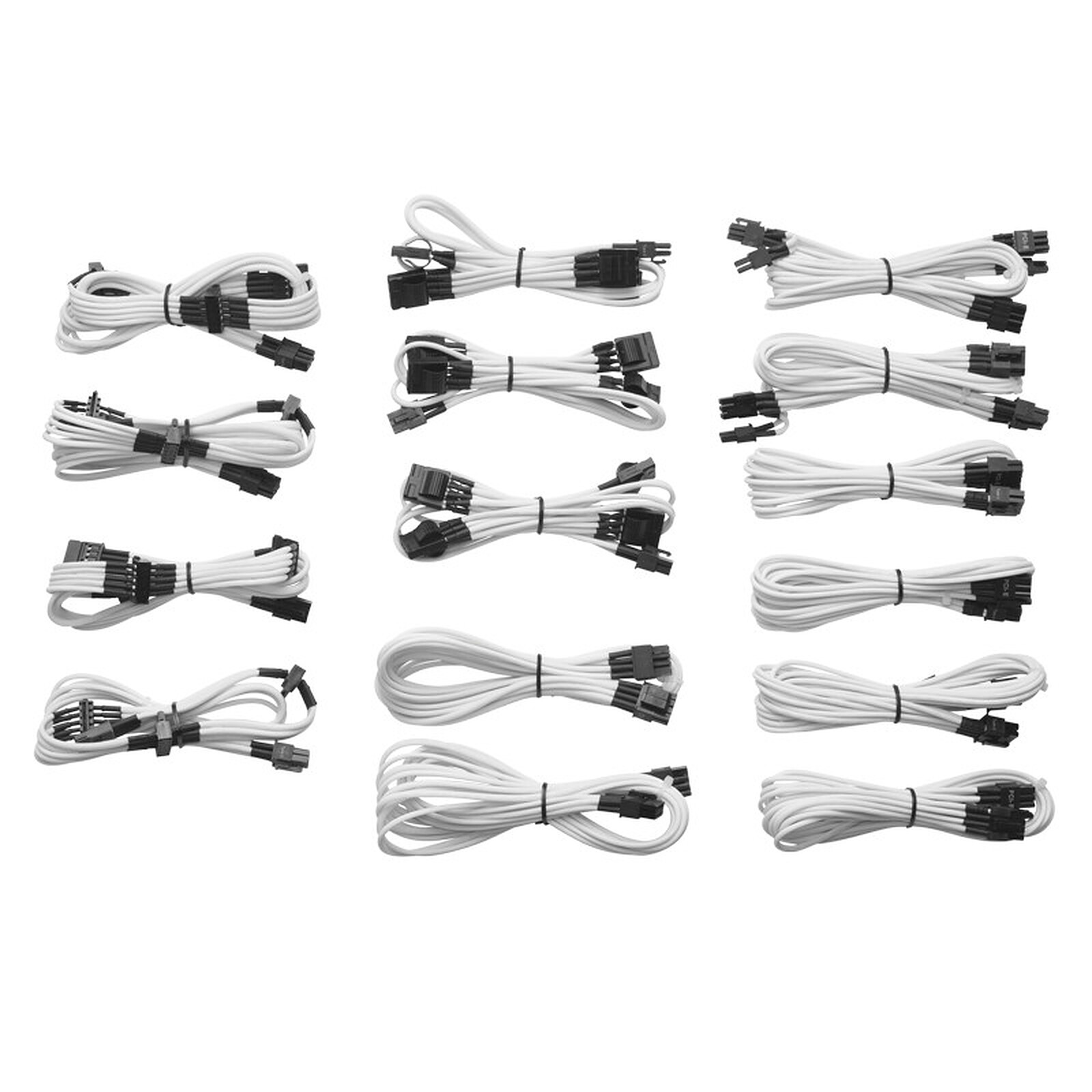 Câble d'alimentation Corsair Kit câbles modulaires Blanc (Génération 2) - Autre vue