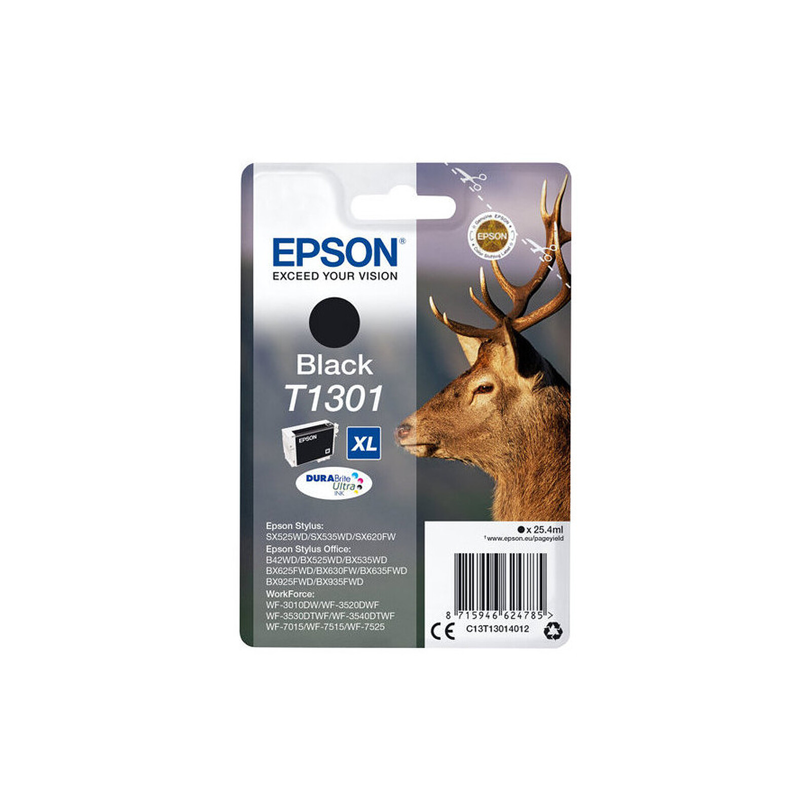 Cartouche d'encre Epson T1301 XL Noir - C13T13014012 - Autre vue
