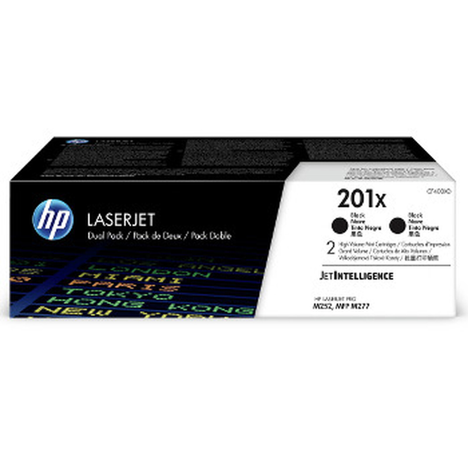 Toner HP 201X (CF400XD) - Noir Pack Duo - Autre vue