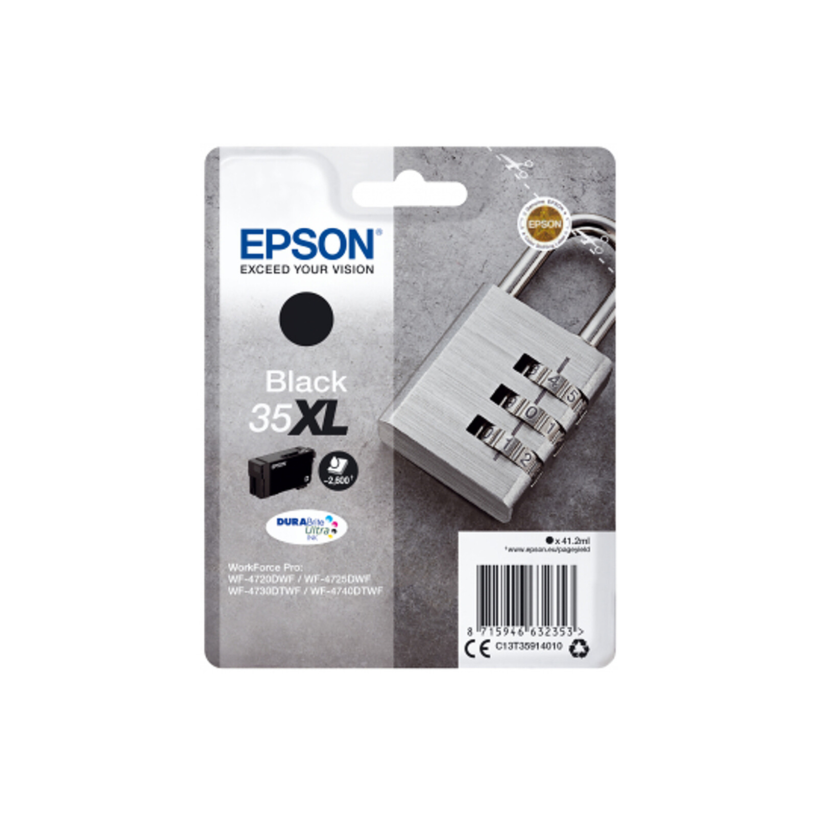 Cartouche d'encre Epson Noir 35XL haute capacité - Autre vue