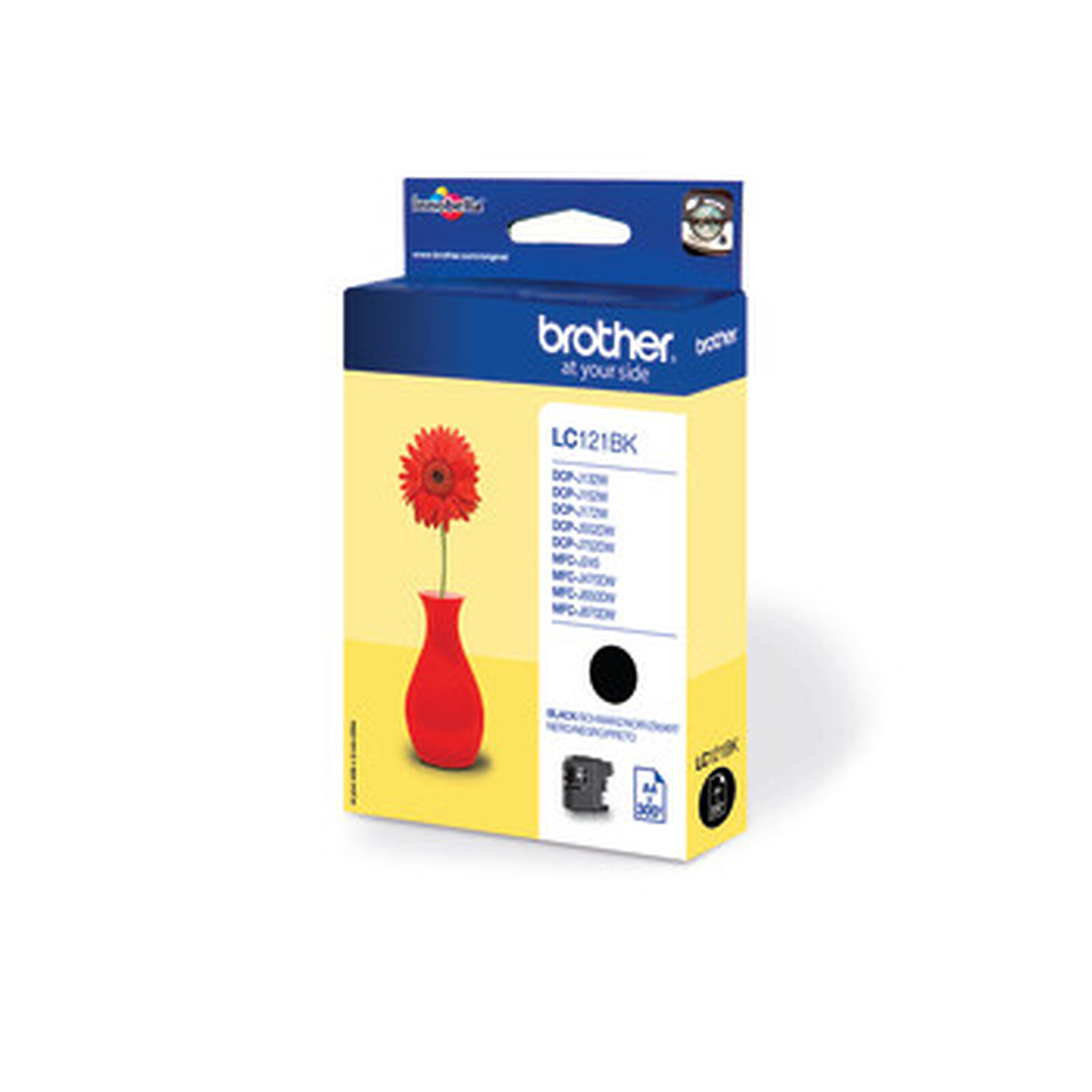 Cartouche d'encre Brother Pack de 3 x LC121BK Noir - Autre vue