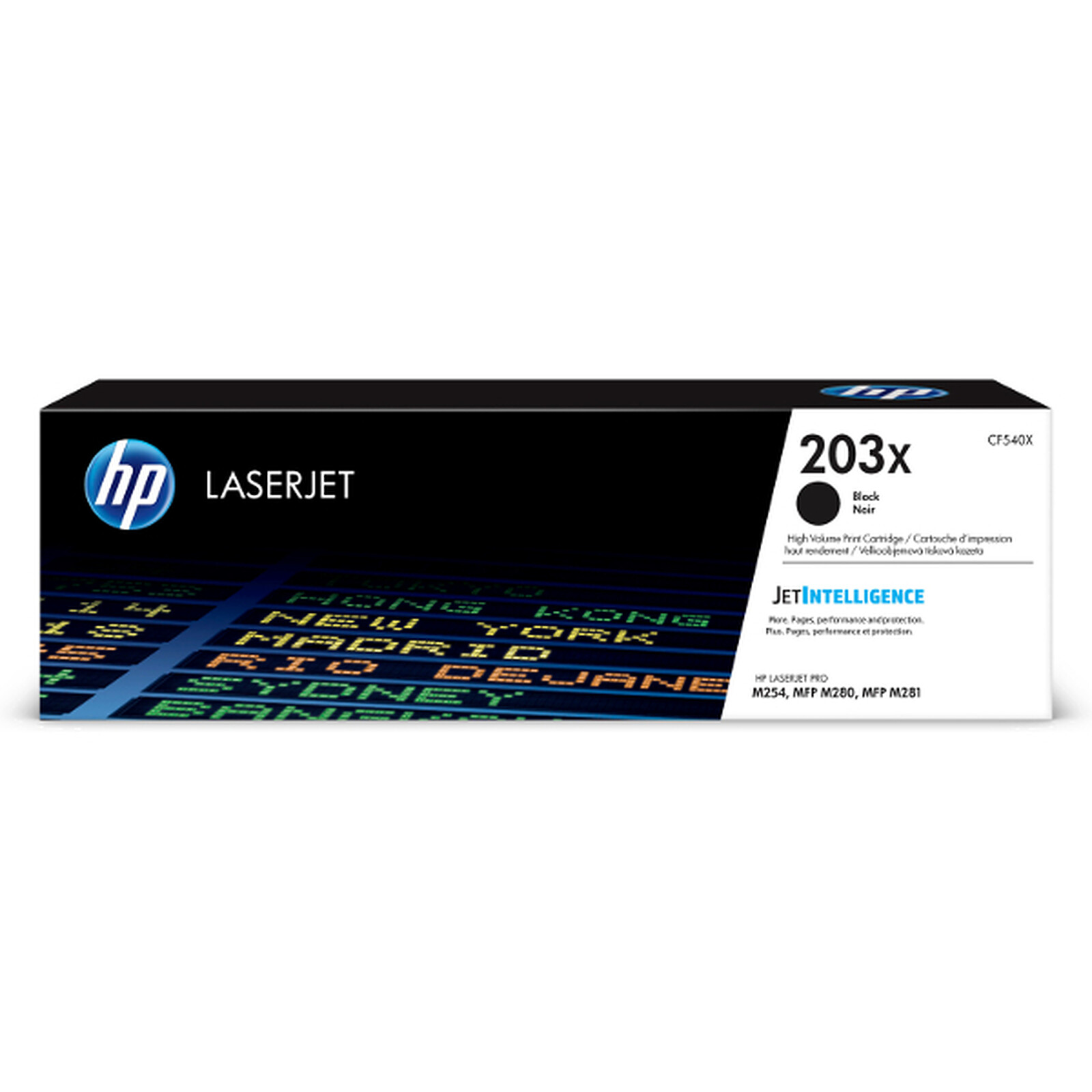 Toner HP 203X (CF540X) - Noir Haute capacité - Autre vue