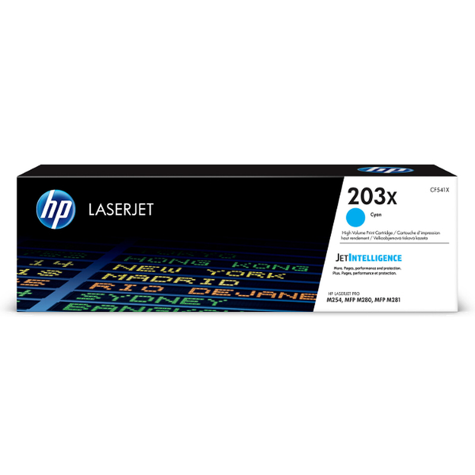 Toner HP 203X (CF541X) - Cyan Haute capacité - Autre vue