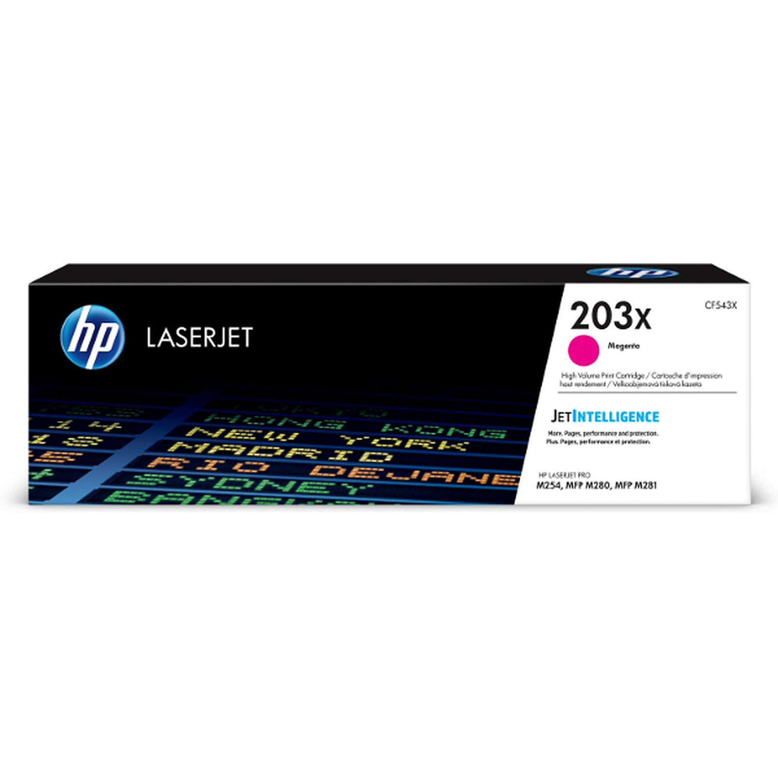 Toner HP 203X (CF543X) - Magenta Haute capacité - Autre vue