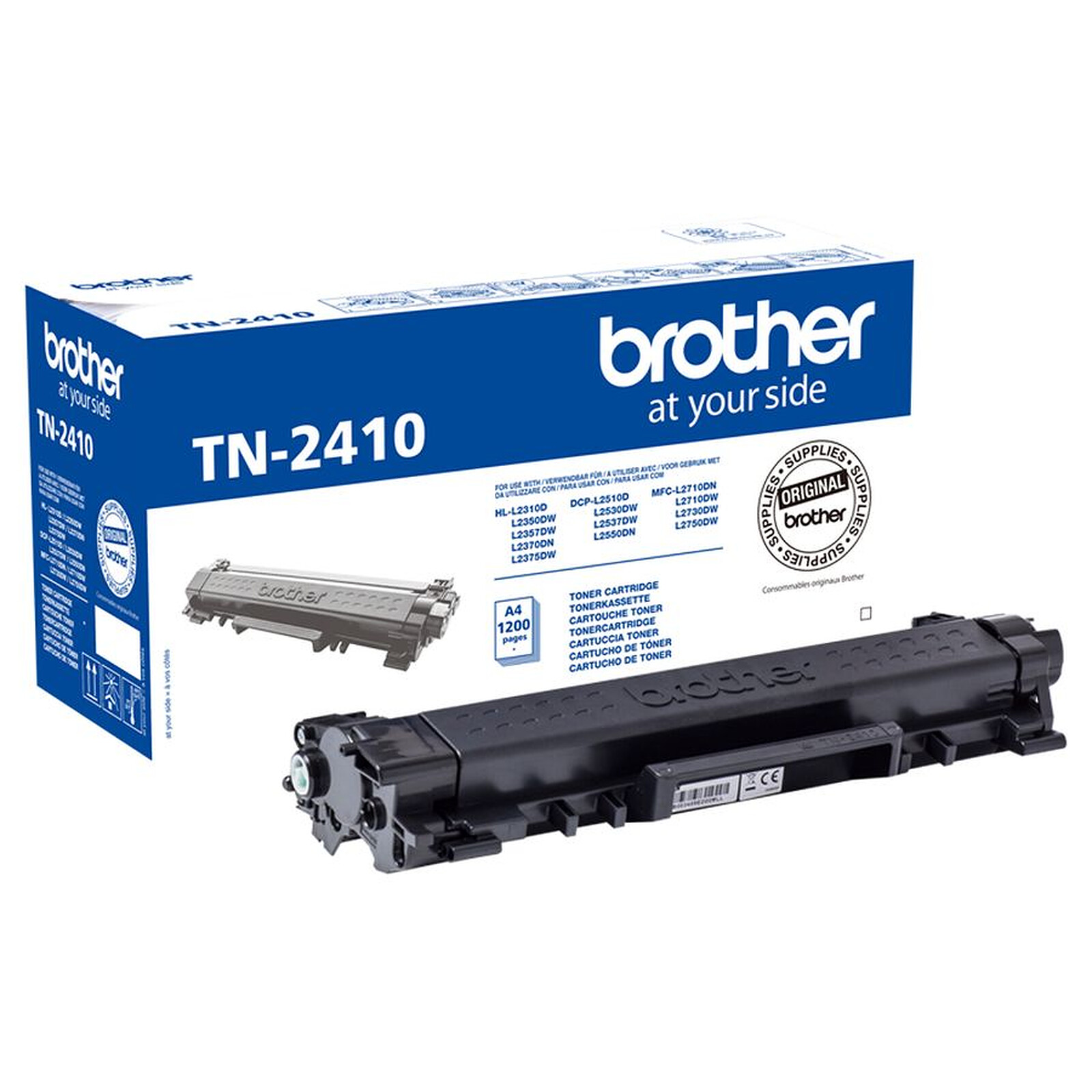 Toner Brother TN-2410 - Noir - Autre vue