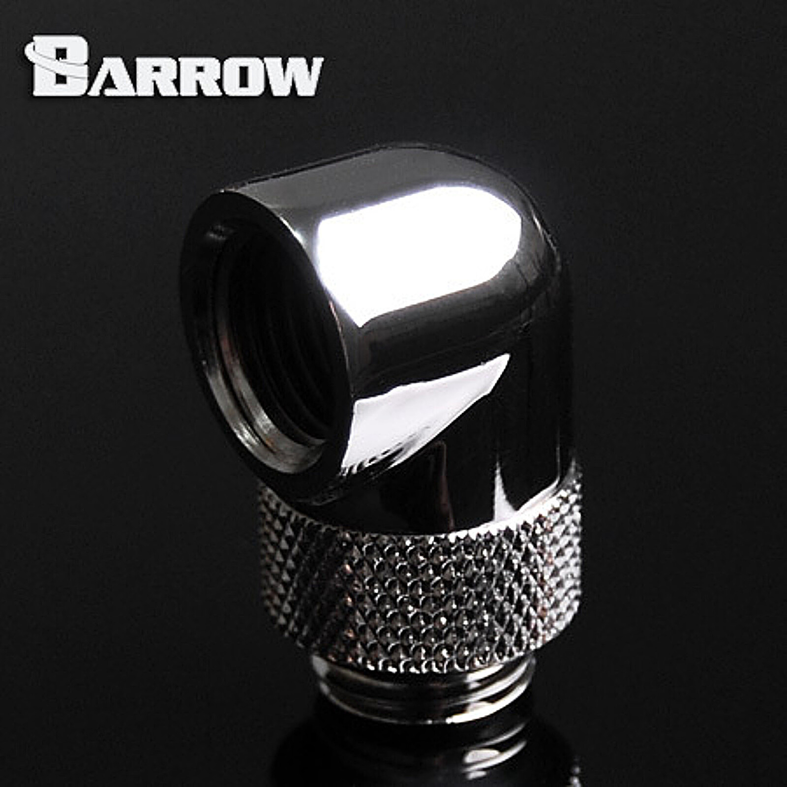 Watercooling Custom BARROW TWT90-v2.5 - Embout rotatif à 90° mâle vers femelle - Argent - Autre vue