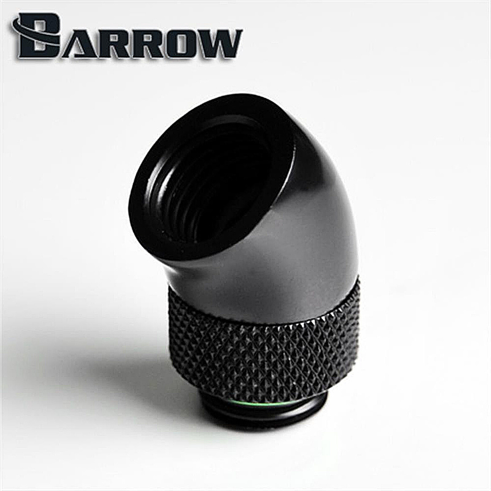 Watercooling Custom BARROW TWT45-B01 - Embout rotatif à 45° mâle vers femelle - Noir - Autre vue