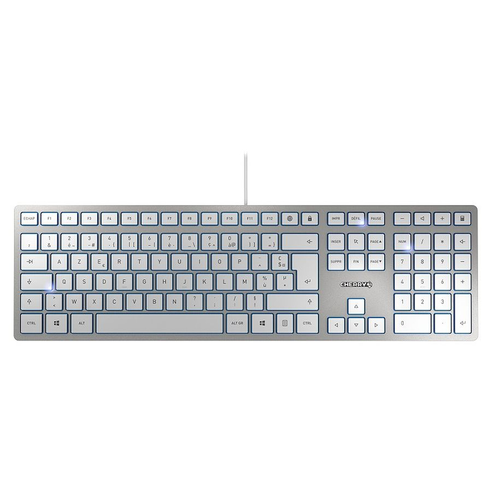 Clavier PC Cherry KC 6000 Slim - Argent - Autre vue