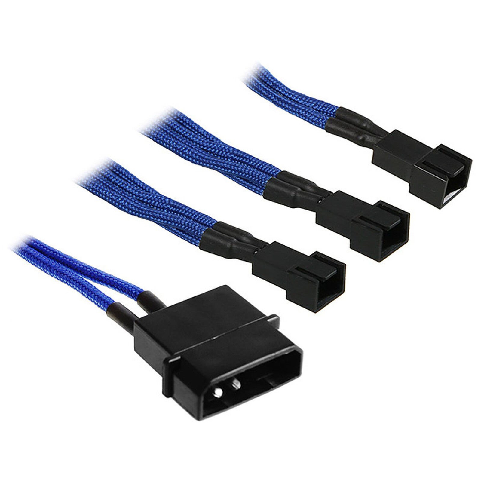 Câble d'alimentation BitFenix Rallonge Bleu 3 x 3 broches 5V / Molex - Autre vue