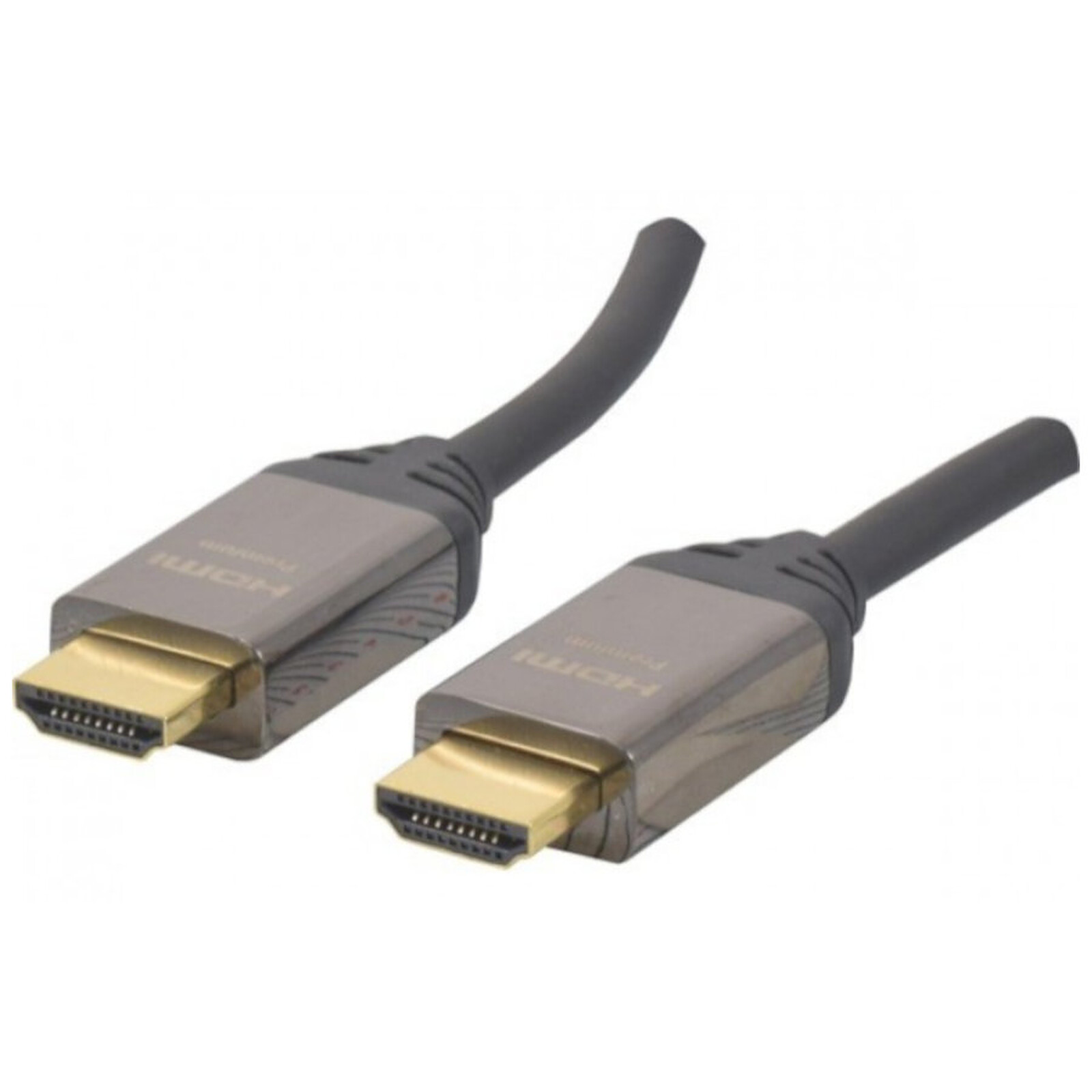 Câble HDMI Dexlan Câble HDMI Premium 2.0 avec Ethernet - 1 m - Autre vue