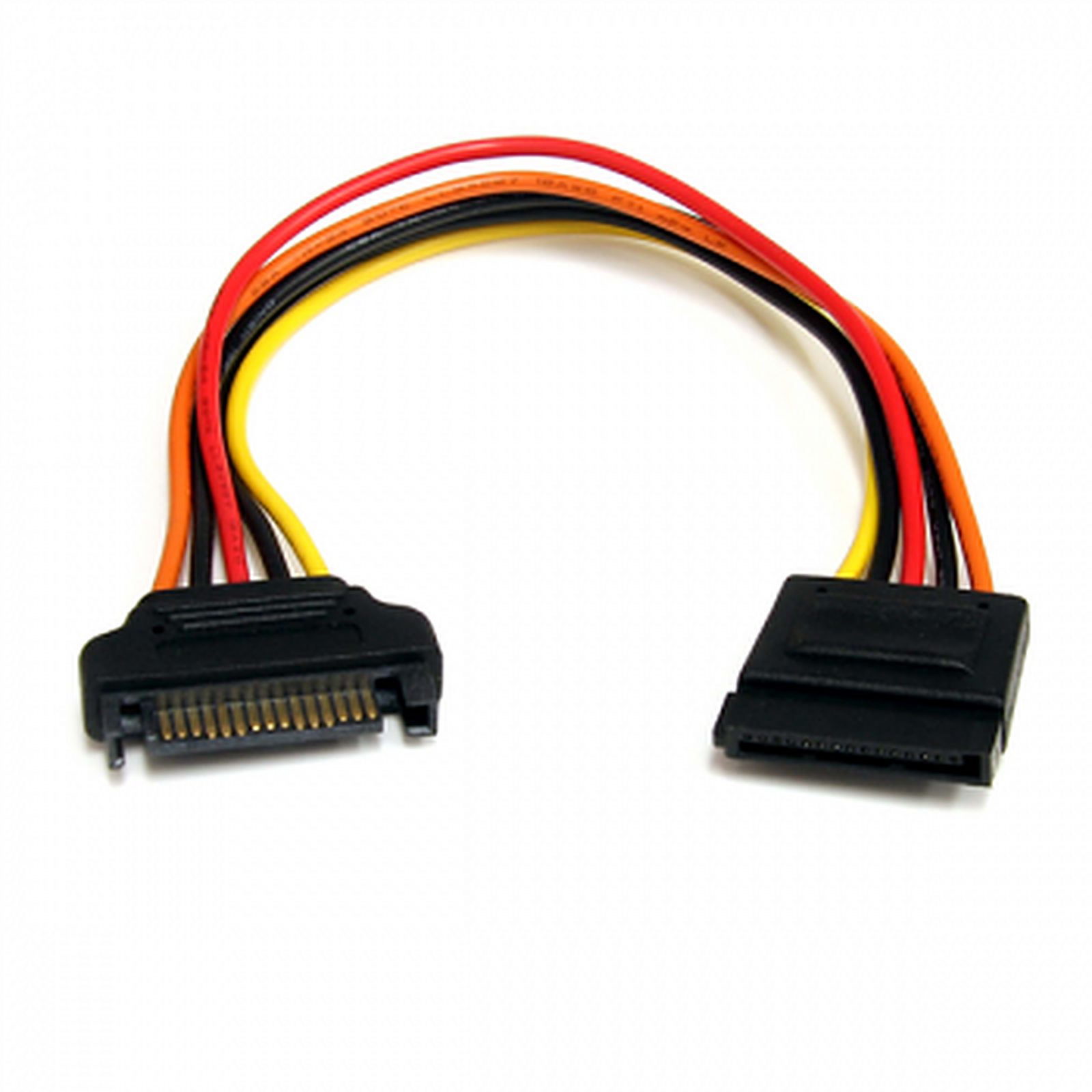 Câble d'alimentation StarTech.com Rallonge d'alimentation SATA - 20 cm - Autre vue