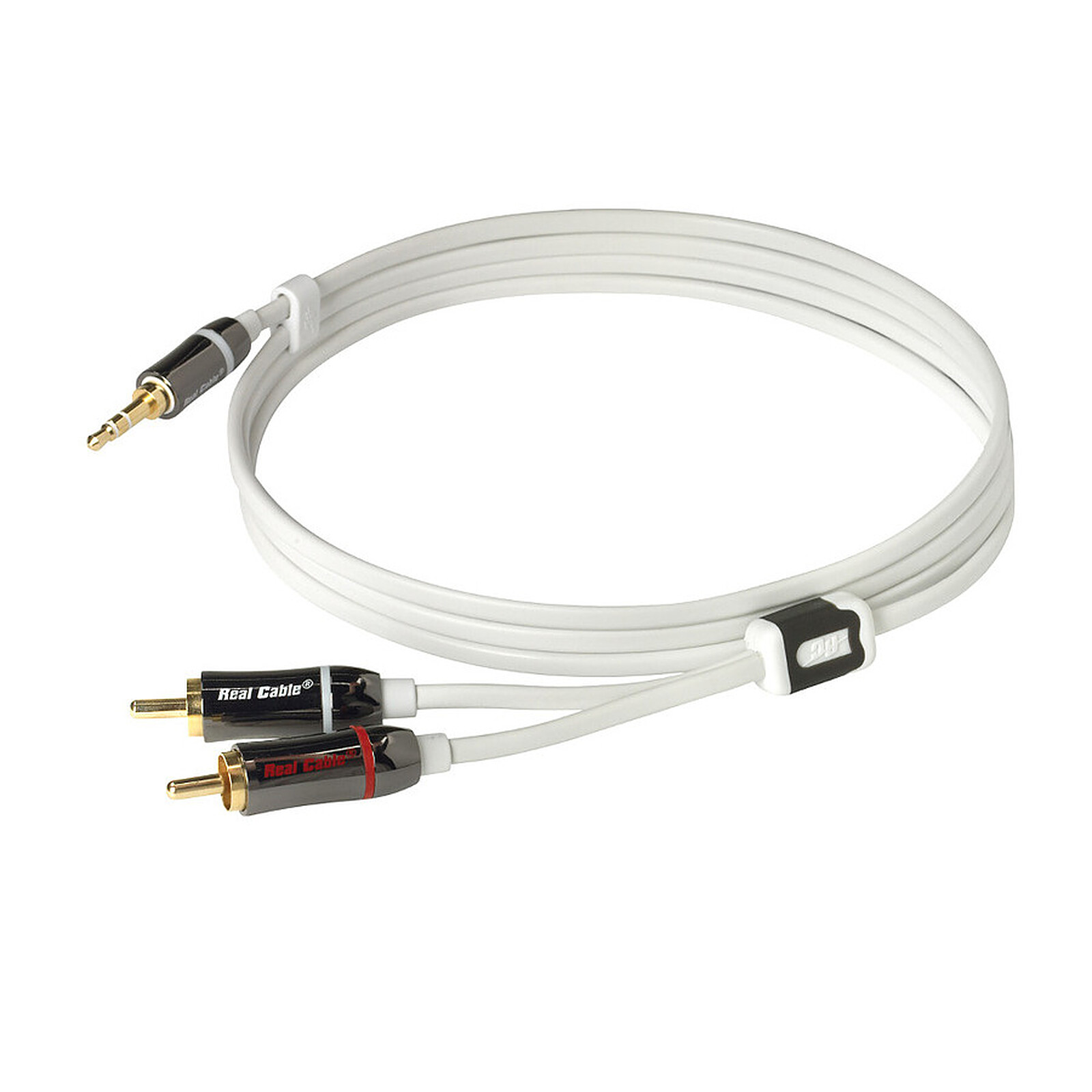 Câble RCA Real Cable Câble audio iPlug J35M2M Jack 3,5 mm / 2 RCA - 3 m - Autre vue