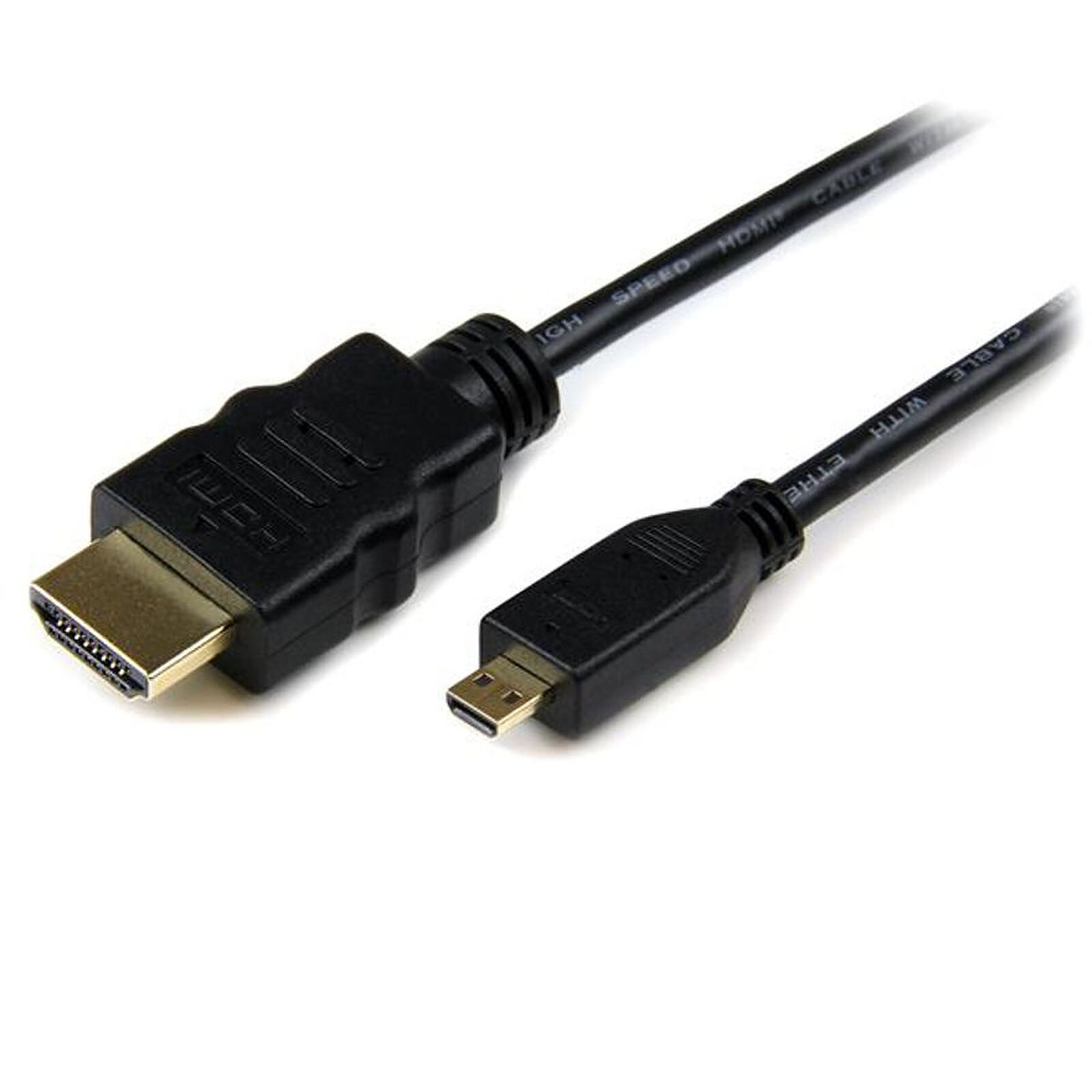 Câble HDMI StarTech.com Câble micro HDMI / HDMI High Speed Ethernet - 1 m - Autre vue