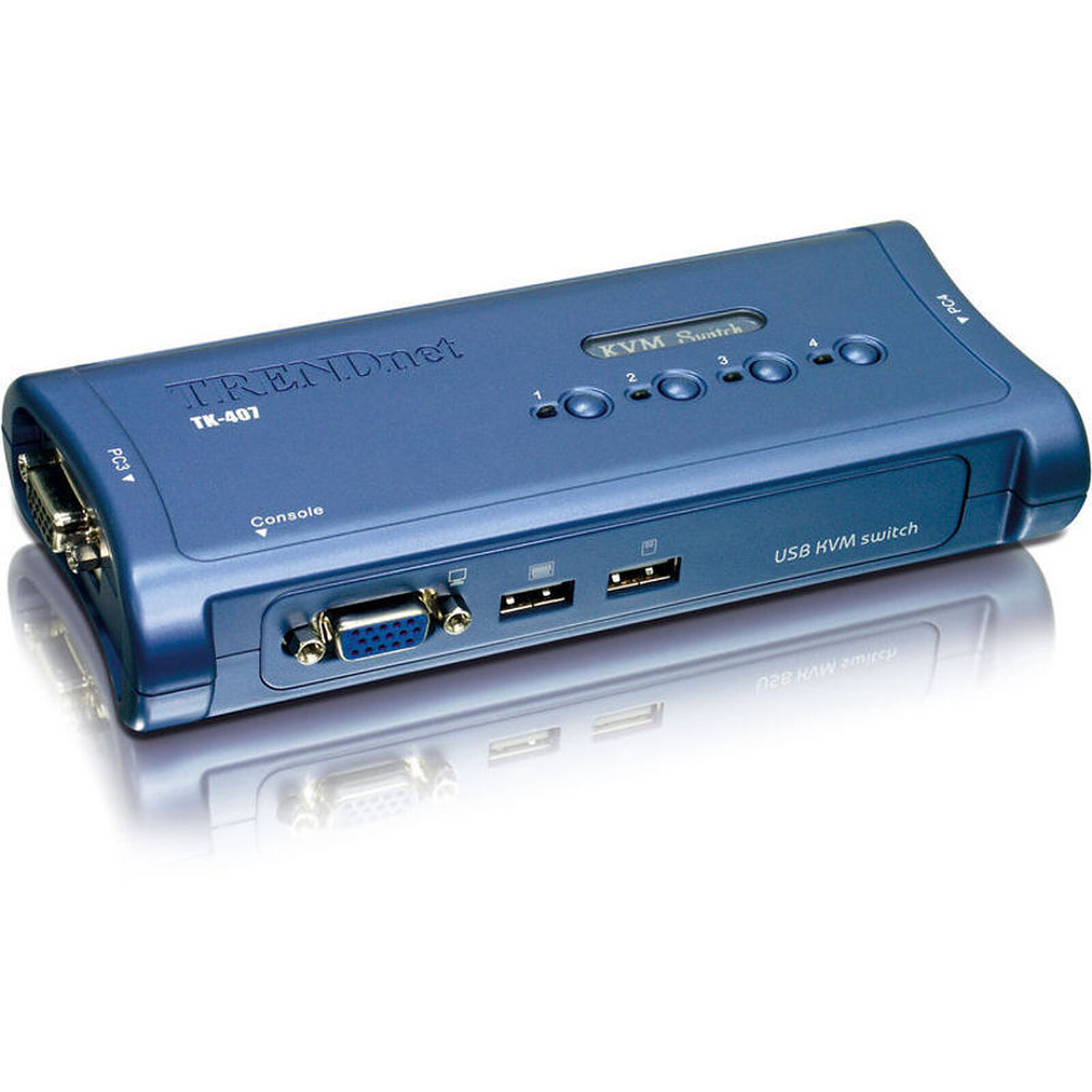 KVM TrendNet TK-407K - KVM 4 ports VGA/USB - Autre vue