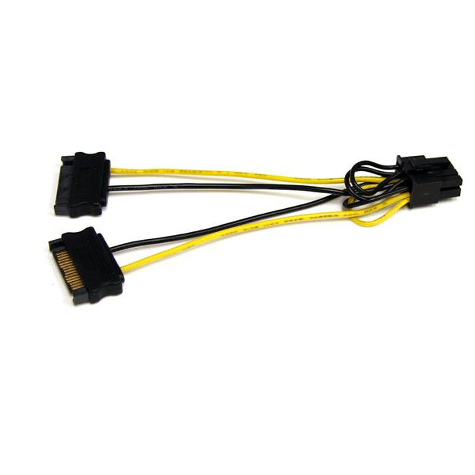 Câble d'alimentation StarTech.com Cable alimentation 2 SATA / PCI-E 8 broches 15 cm - Autre vue