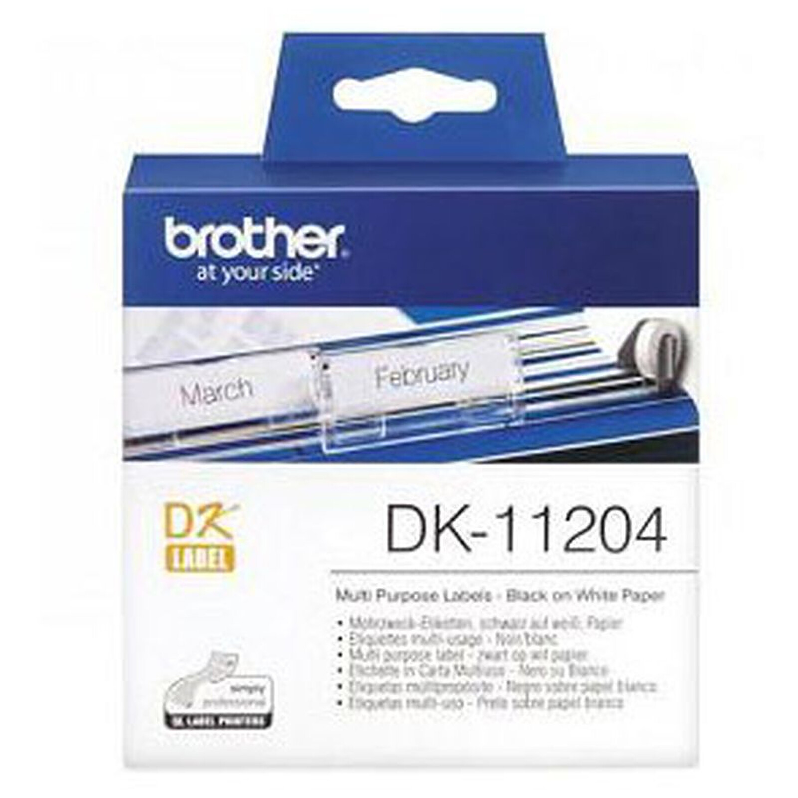 Papier imprimante Brother Étiquettes multi-usages DK11204 - Autre vue