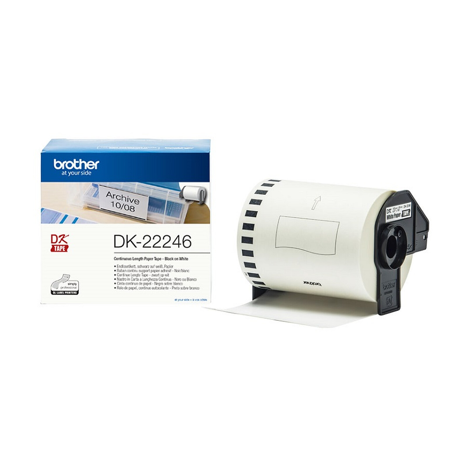 Papier imprimante Brother DK-22246 - Autre vue