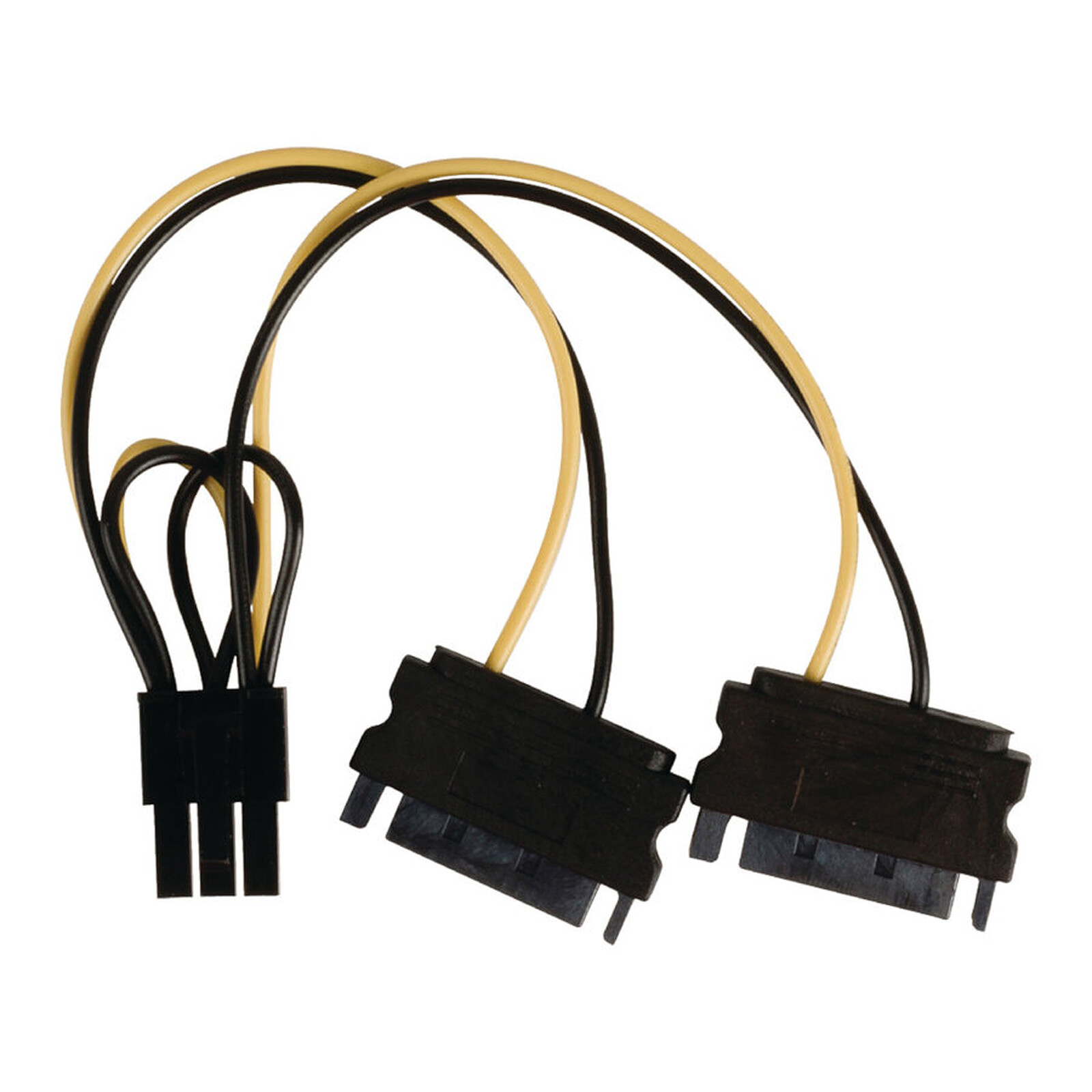Câble d'alimentation NEDIS Adaptateur d'alimentation 2x SATA vers PCI-E 6 Broches - Autre vue