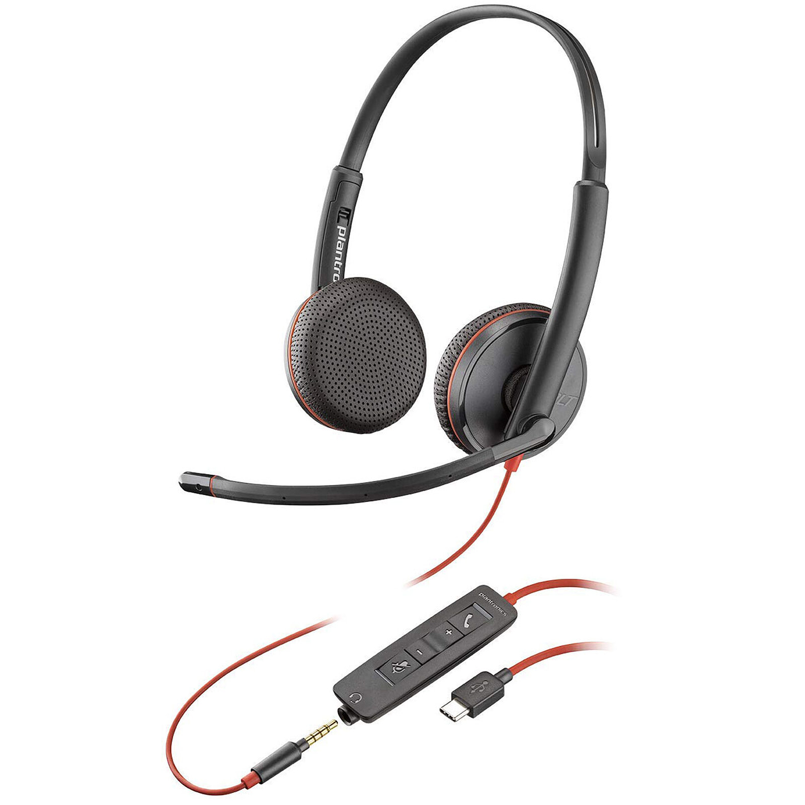 Casque micro Plantronics Blackwire C3225 USB-C - Autre vue