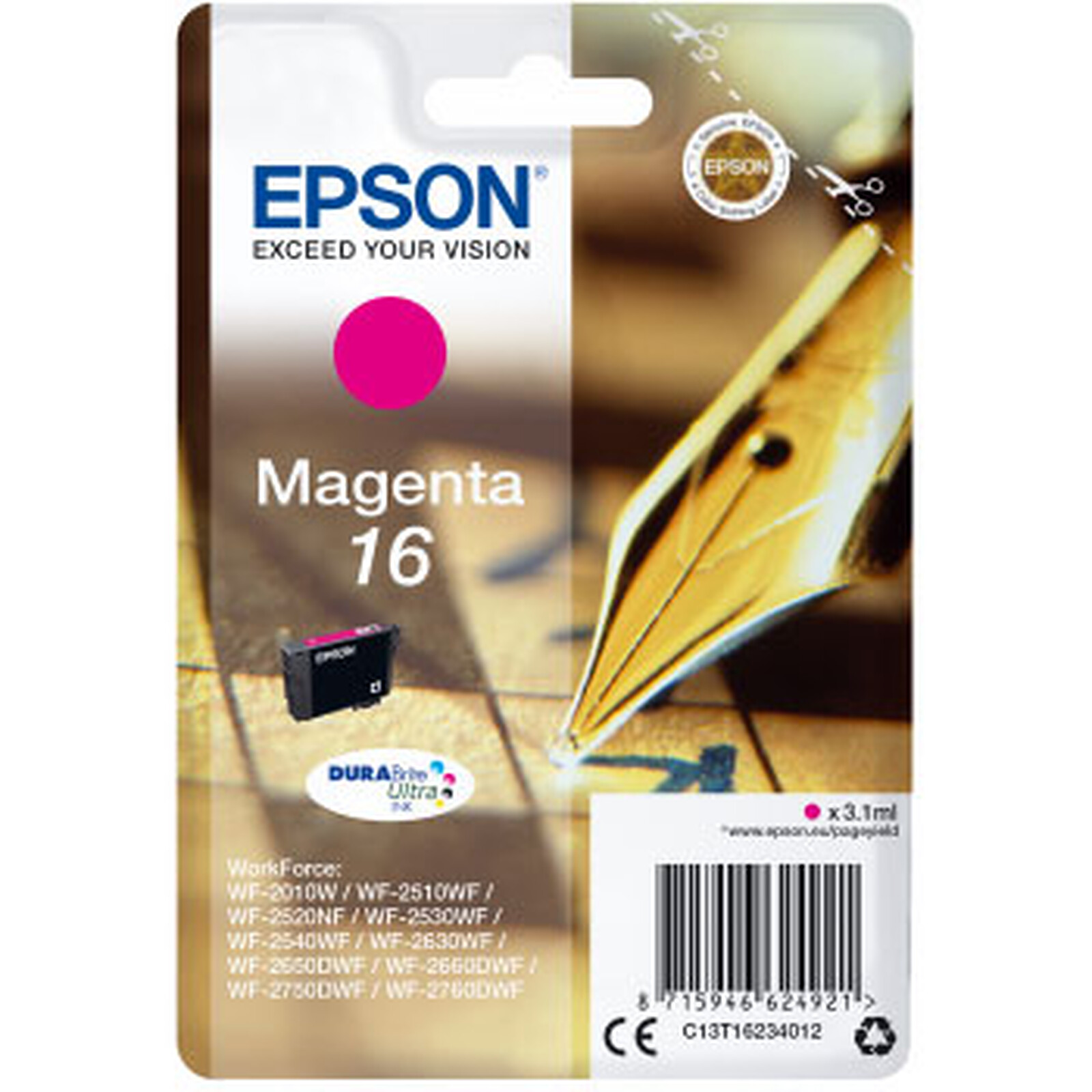 Cartouche d'encre Epson Magenta 16 - Autre vue