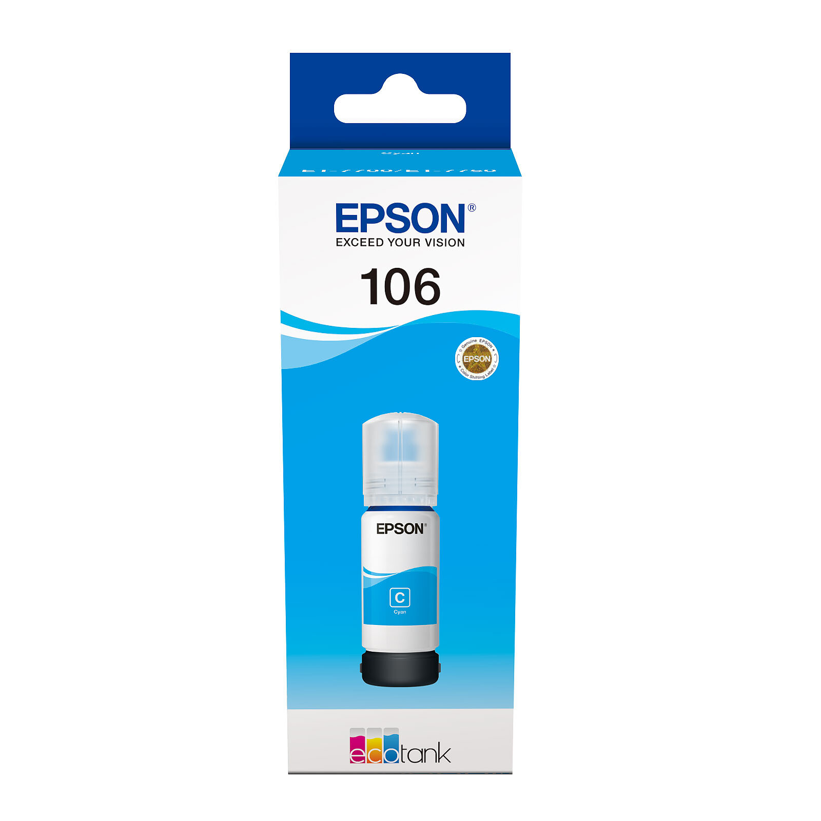 Cartouche d'encre Epson EcoTank Cyan 106 - Autre vue
