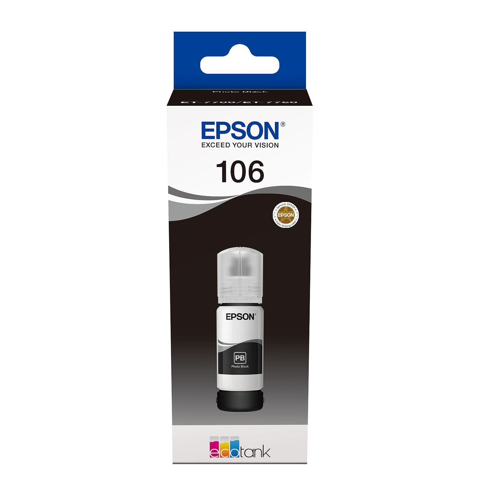 Cartouche d'encre Epson EcoTank Noir 106 - Autre vue