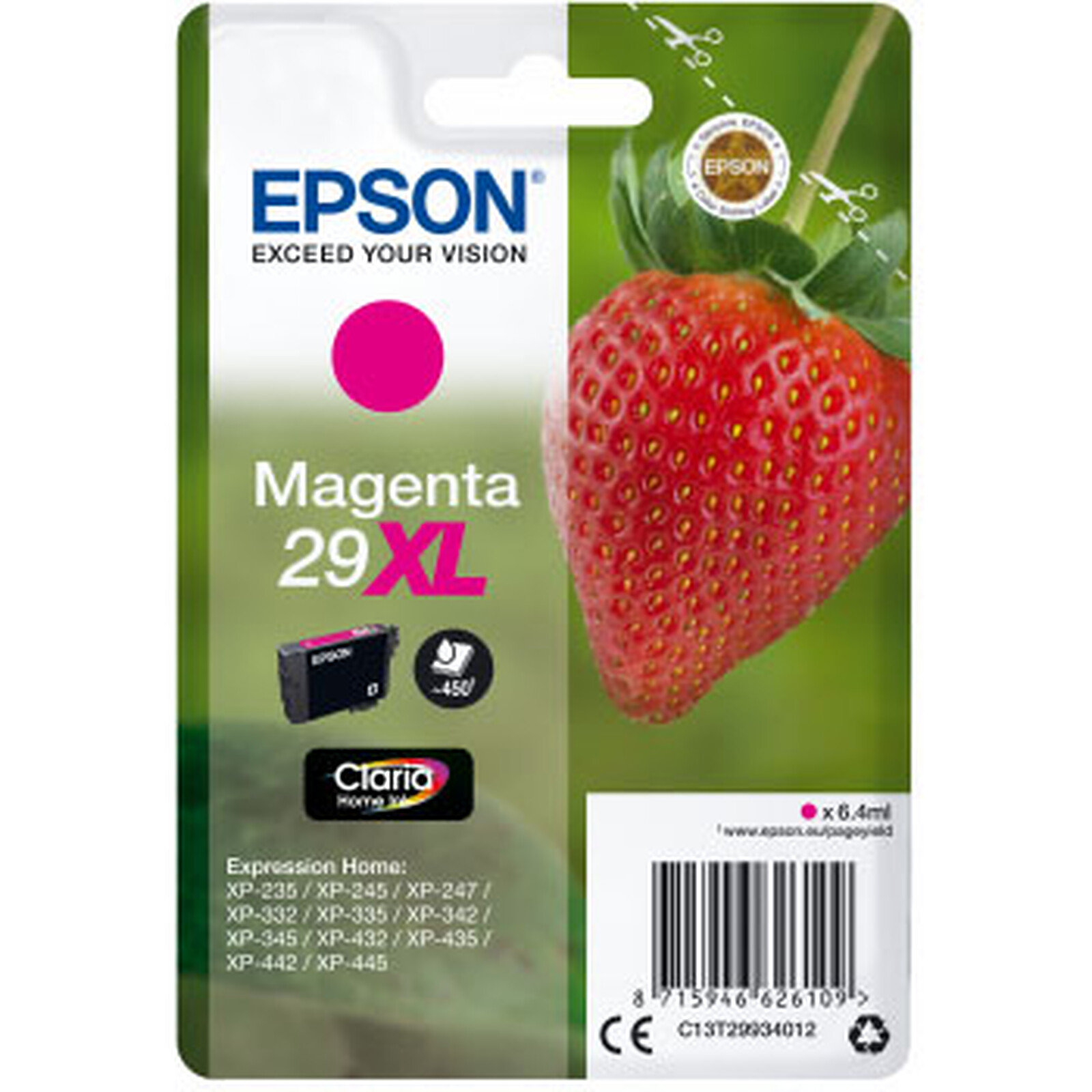 Cartouche d'encre Epson Magenta 29XL   - Autre vue