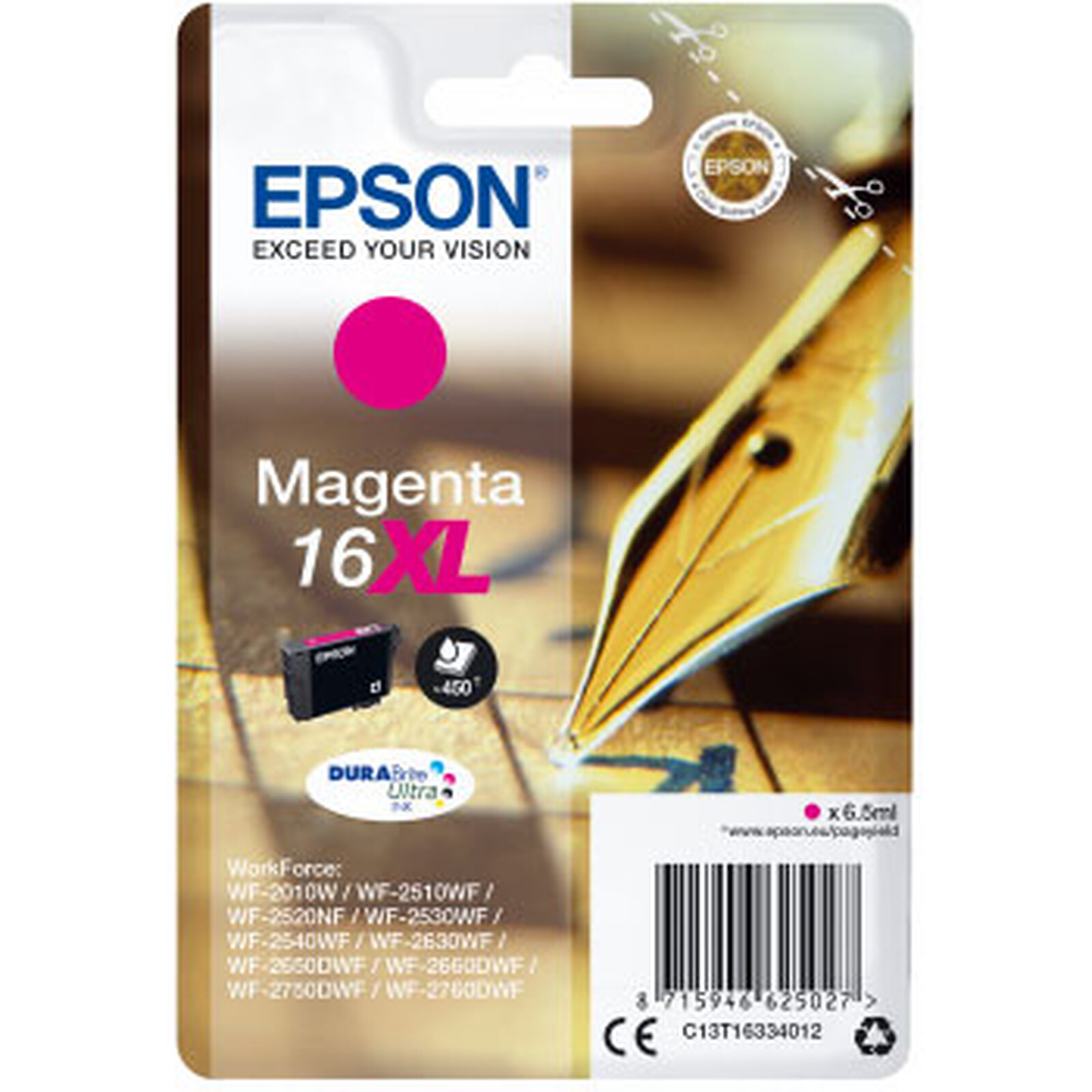 Cartouche d'encre Epson Magenta 16XL  - Autre vue
