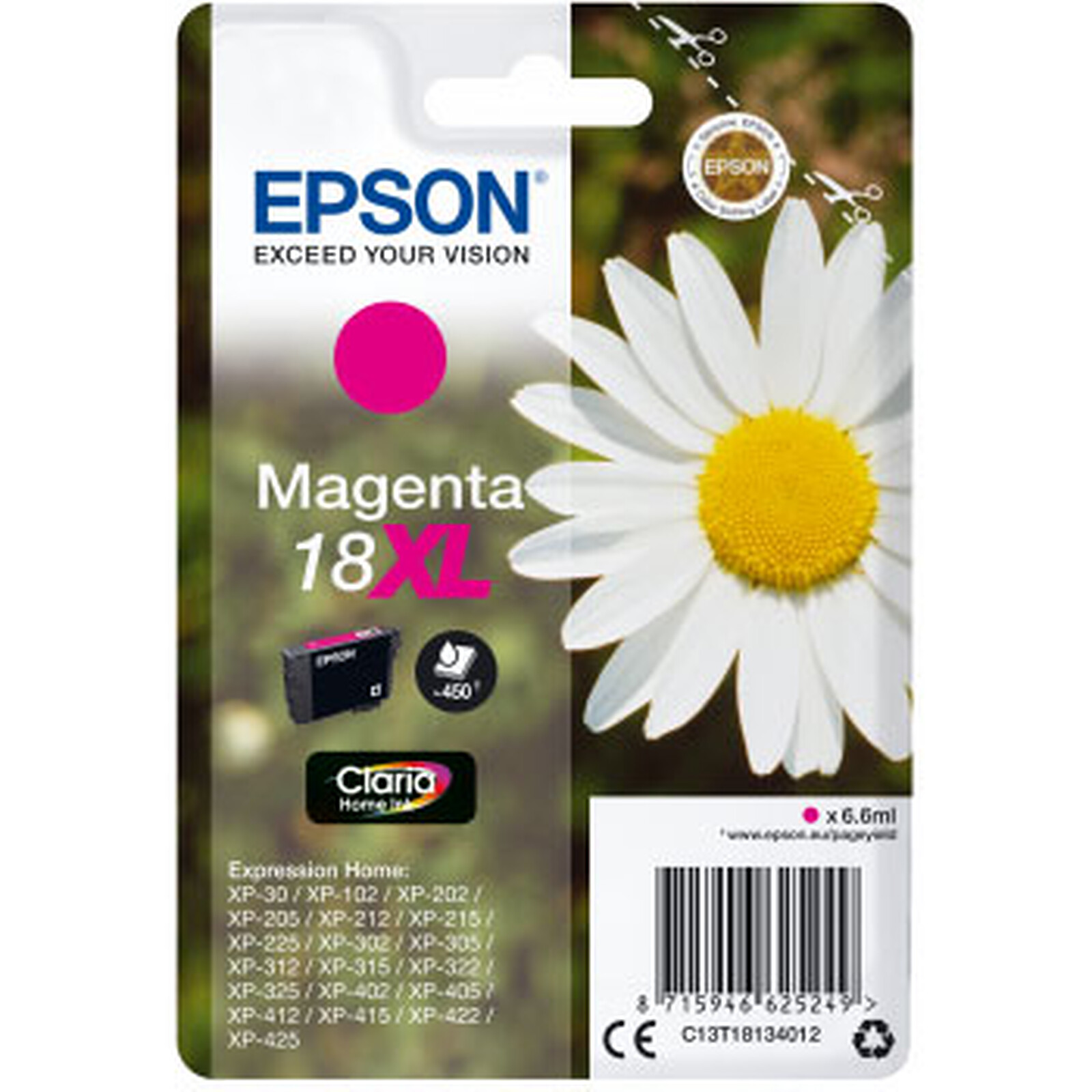 Cartouche d'encre Epson Magenta 18XL - Autre vue