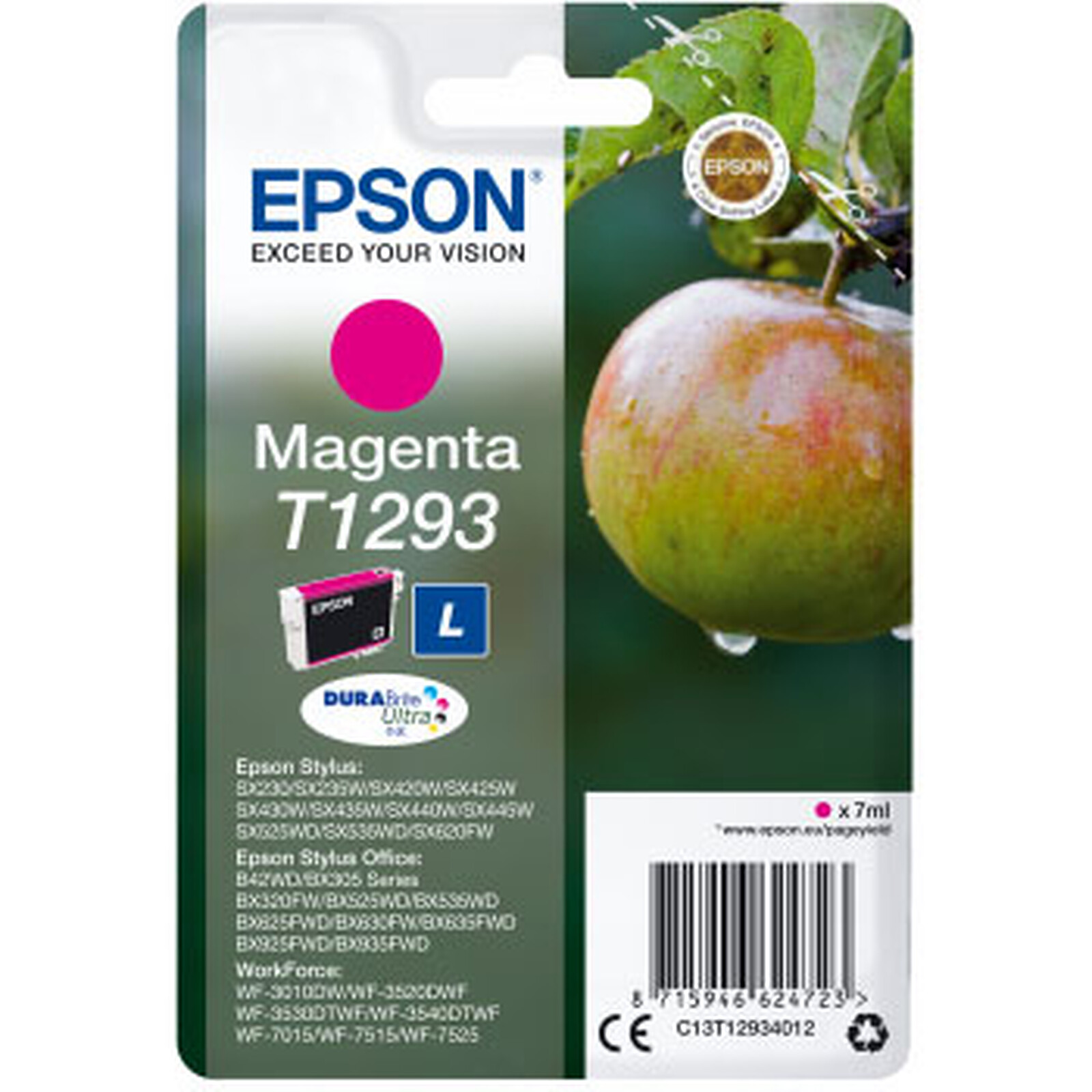 Cartouche d'encre Epson Magenta T1293  - Autre vue