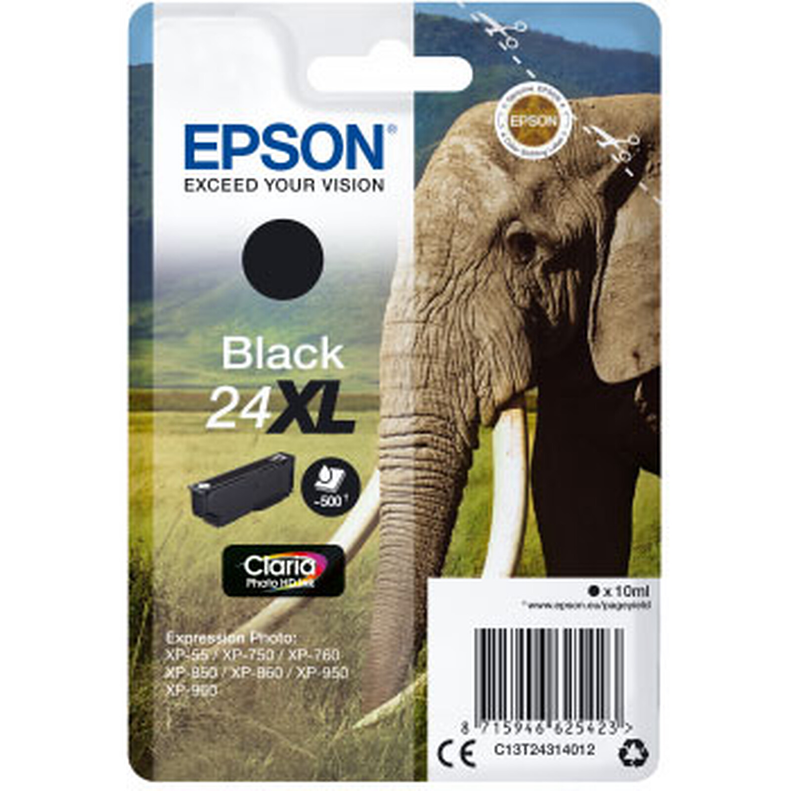 Cartouche d'encre Epson Noir 24XL - Autre vue