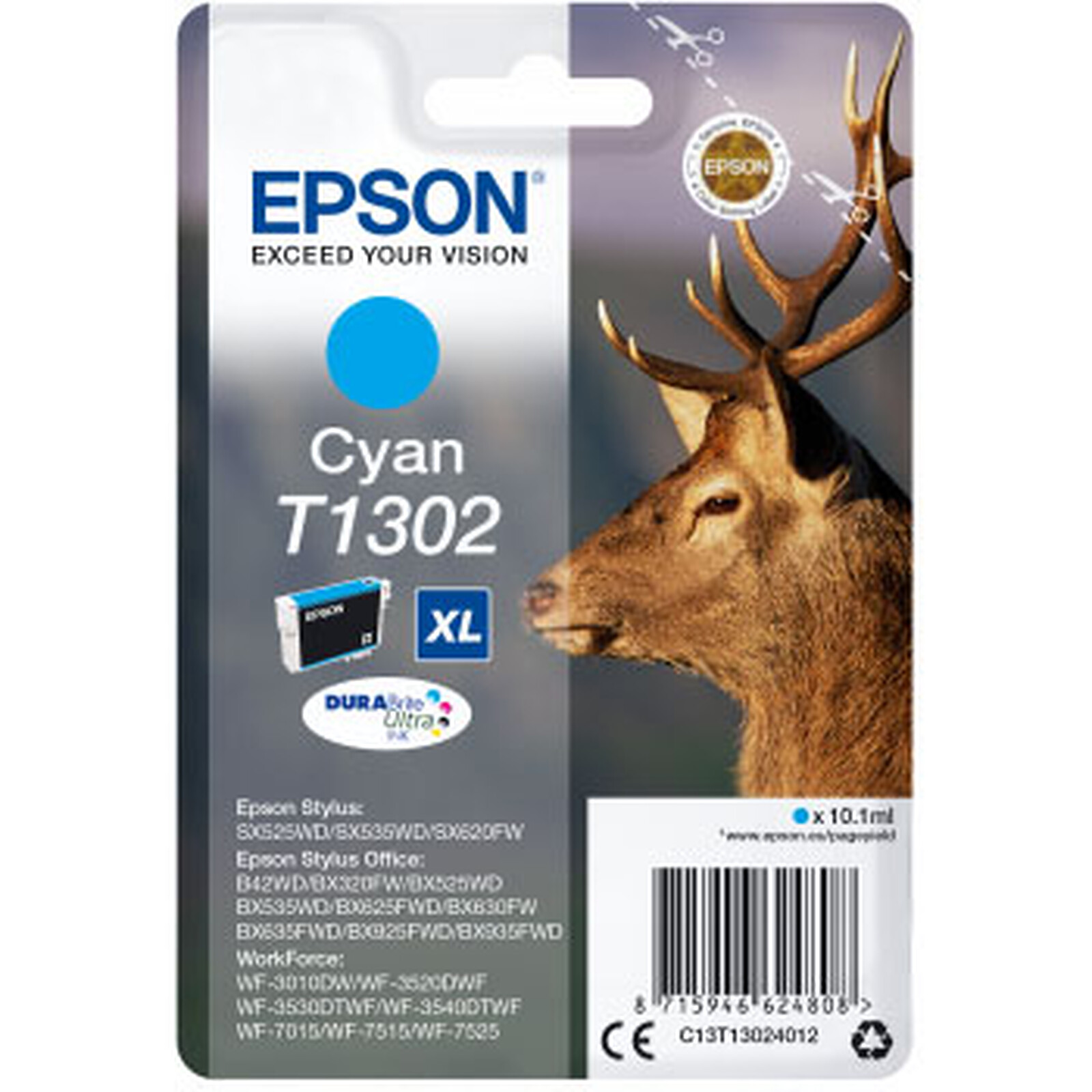 Cartouche d'encre Epson Cyan T1302XL - Autre vue