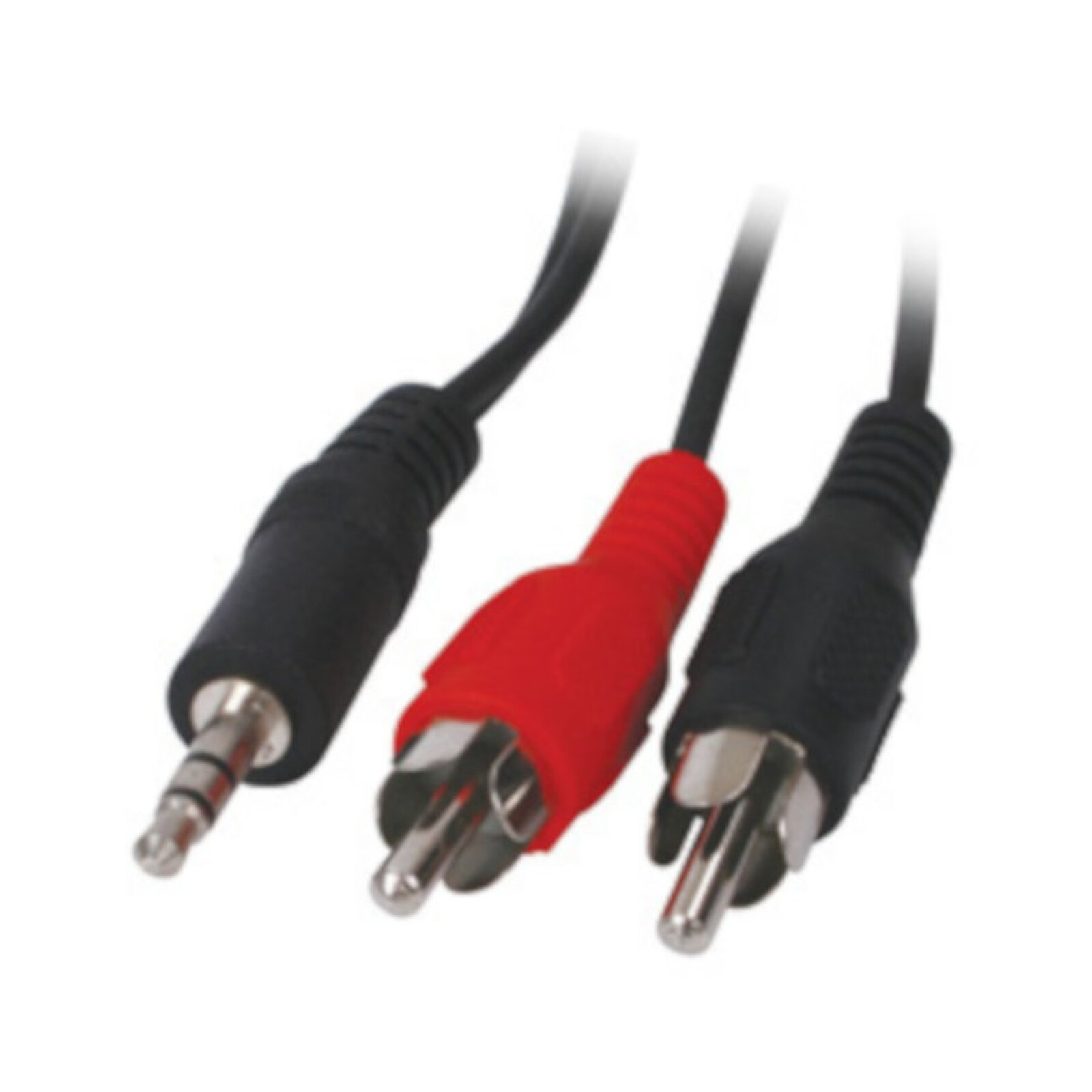 Câble Jack Câble audio Jack 3.5 mm stéréo mâle / 2 RCA mâles (3 mètres) - Autre vue